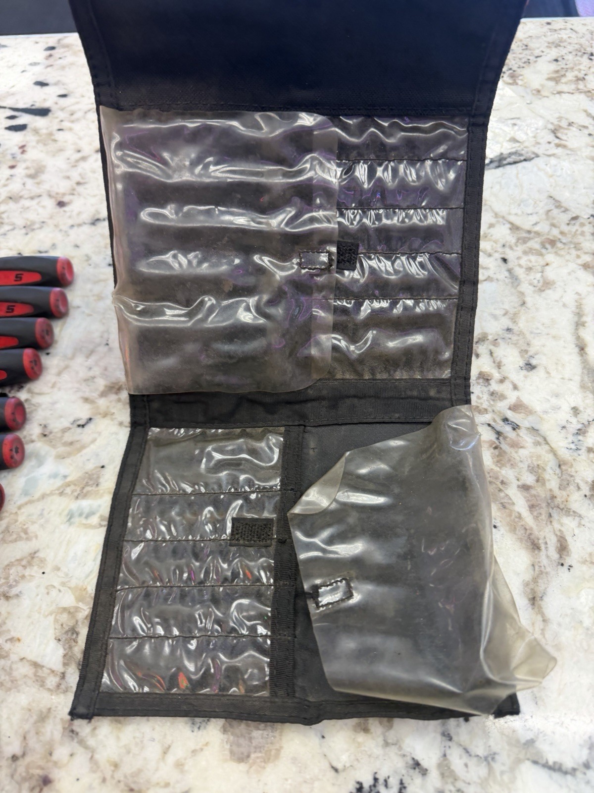 Snap On Pick Screwdriver Torx Set Red PAK562420 Pouch 12 Piece Set As Pictured..