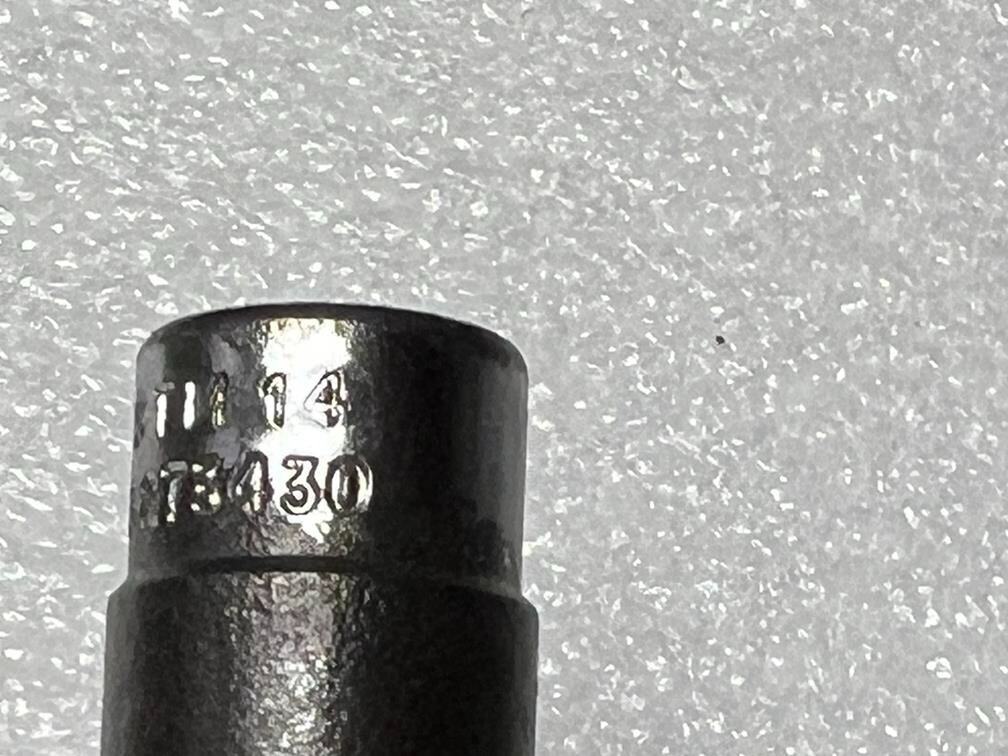 7/16″ SAE SNAP-ON Tools STM14 Flank Drive Deep Socket 1/4″ Drive 6 point USA VTG