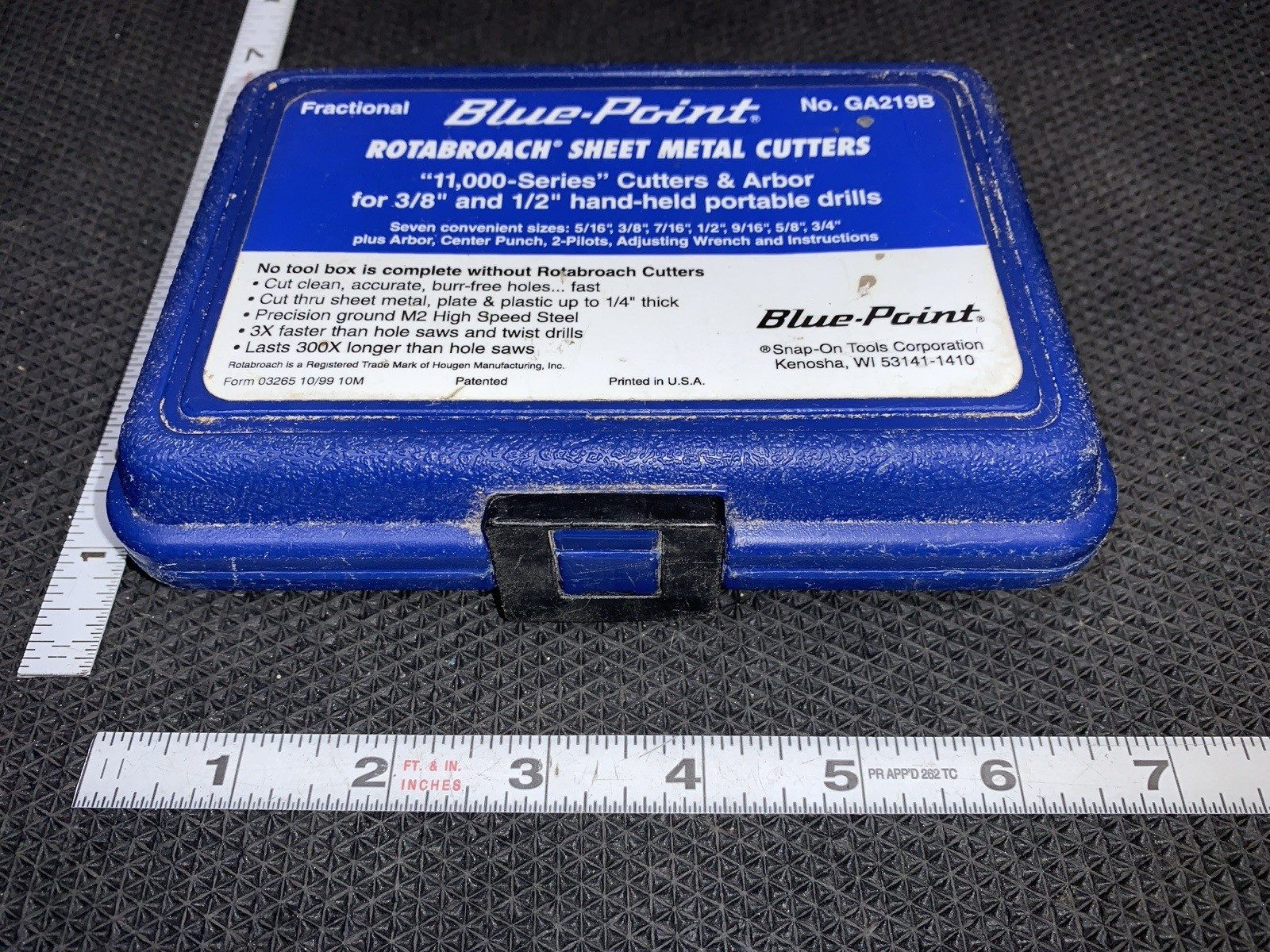 Blue-Point by Snap-on Sheet Metal Hole Cutter Kit # GA219B