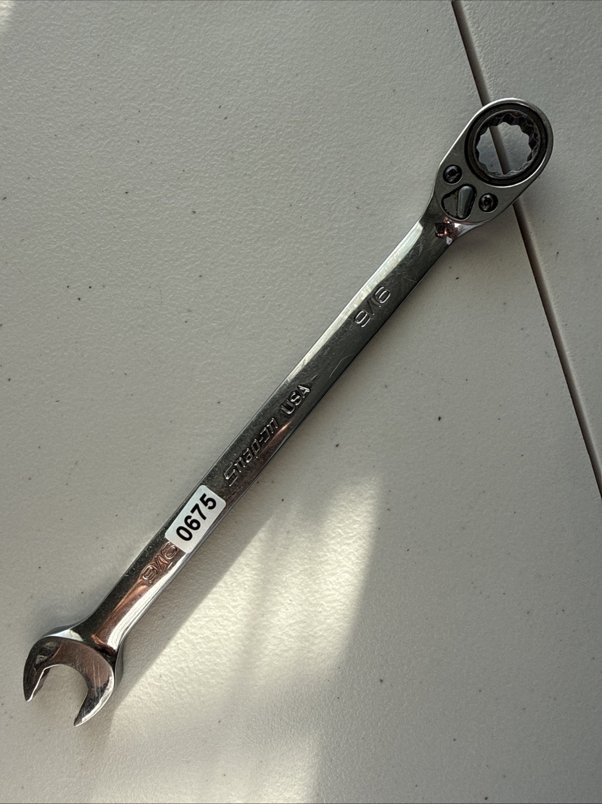 Snap-on Tools 9/16″ Reversible Flank Drive Plus Ratcheting Wrench SOXRR18 USA
