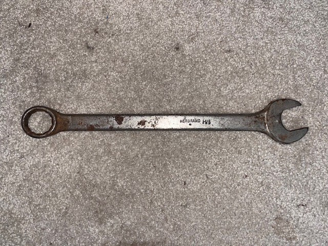 Herbrand 70036 1-1/8 In SAE Combination Wrench 12 Point Vintage 1-1/8”