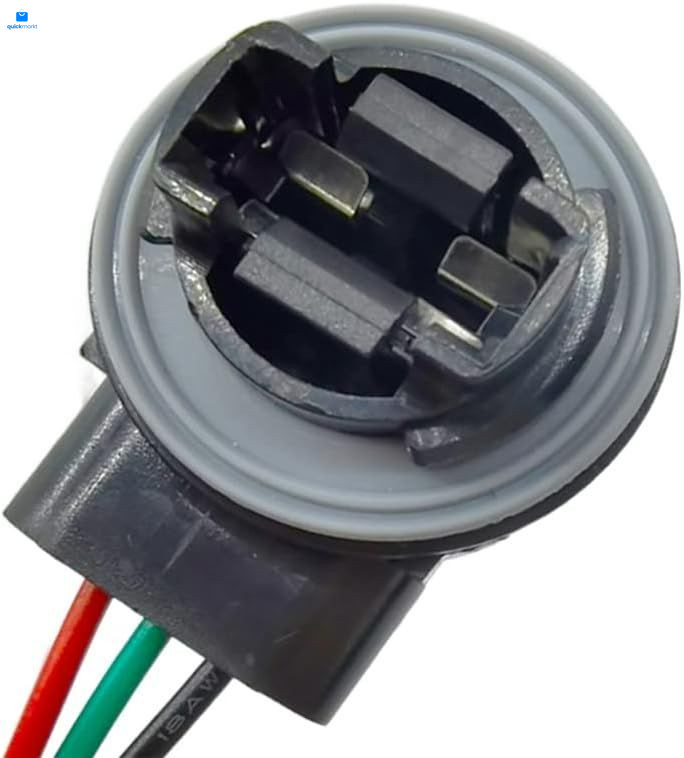 Bulbs Wire Harness Pigtail Light Socket Compatible with LED and 3157B