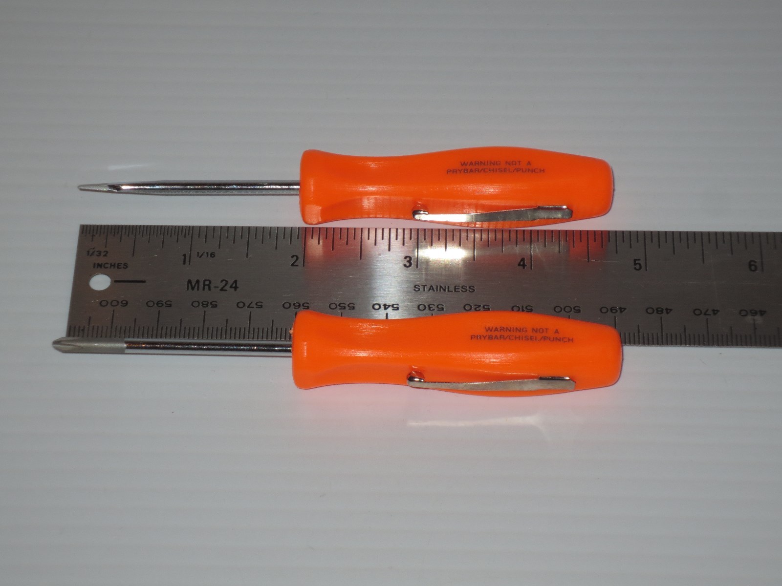 NEW Snap On Pocket Screwdrivers, SET, Orange, Mini Phillips & Flat Blade ~ NEW!