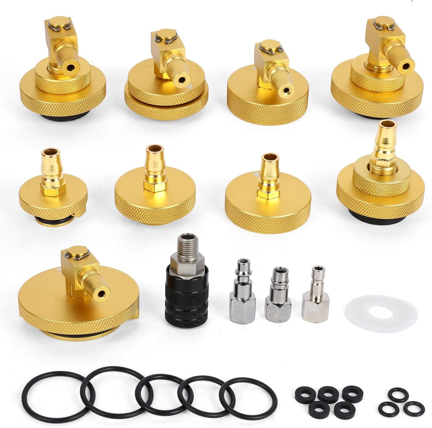 10 Pcs Car Brake Bleeder Adapter Set for AST603/F109 Master Cylinder Adapter US