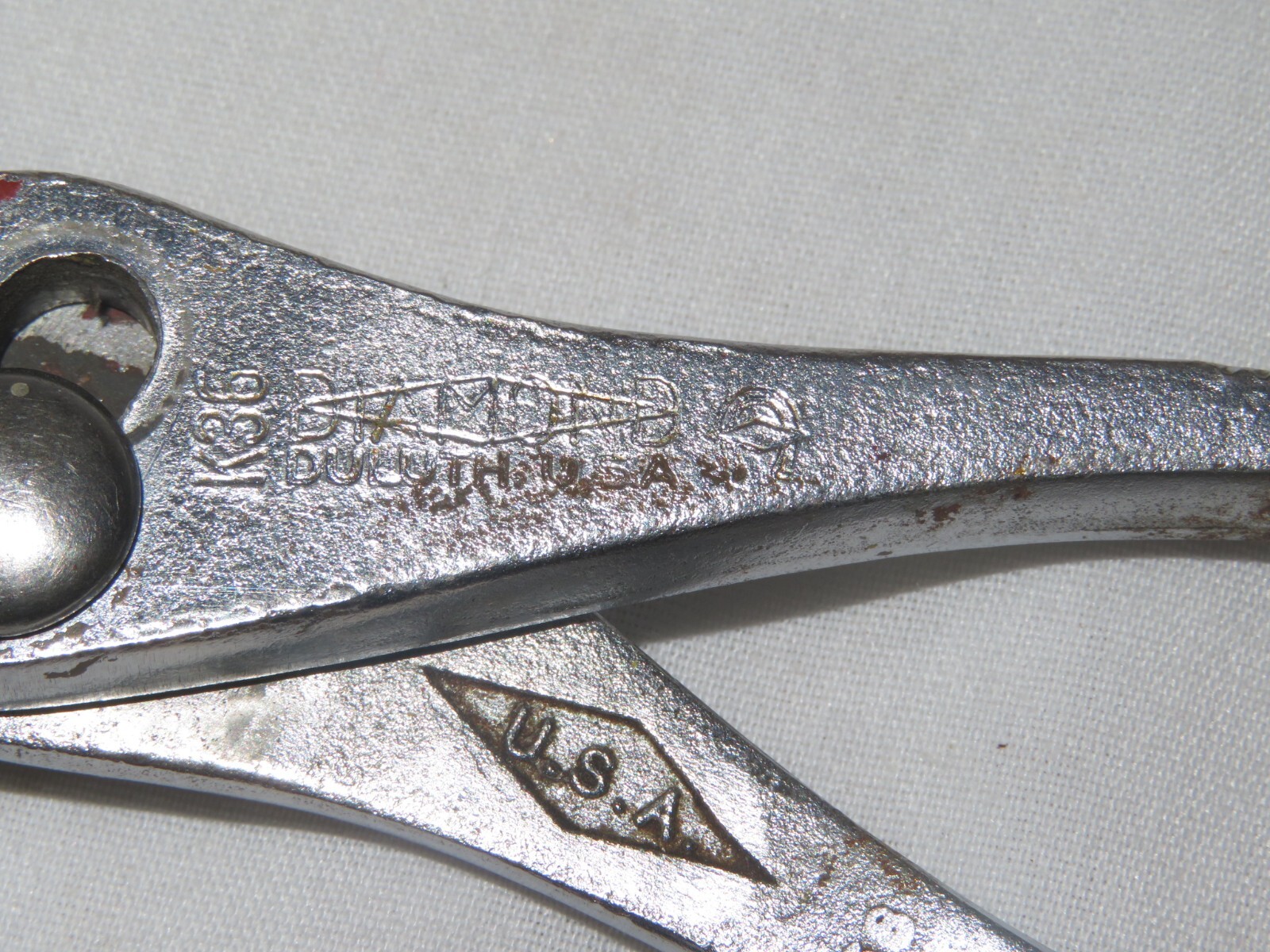 Diamond Tools K36 ~ 6.5” Slip Joint Pliers w/ Horseshoe Logo – Made In USA
