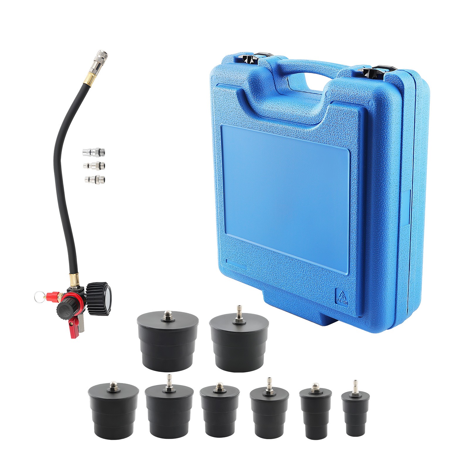 Safe Turbo System Leakage Tester with Pressure Gauge and Stepped Adapters