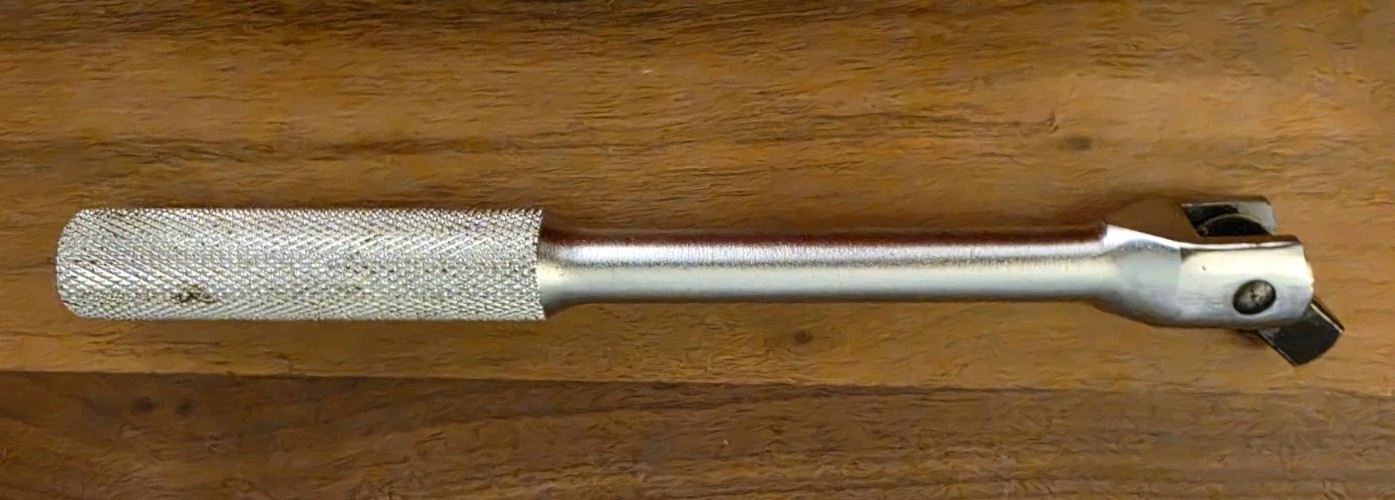 Vintage EASCO USA 731309 1/2″ Drive Flex Head Breaker Bar Knurled Handle 10″