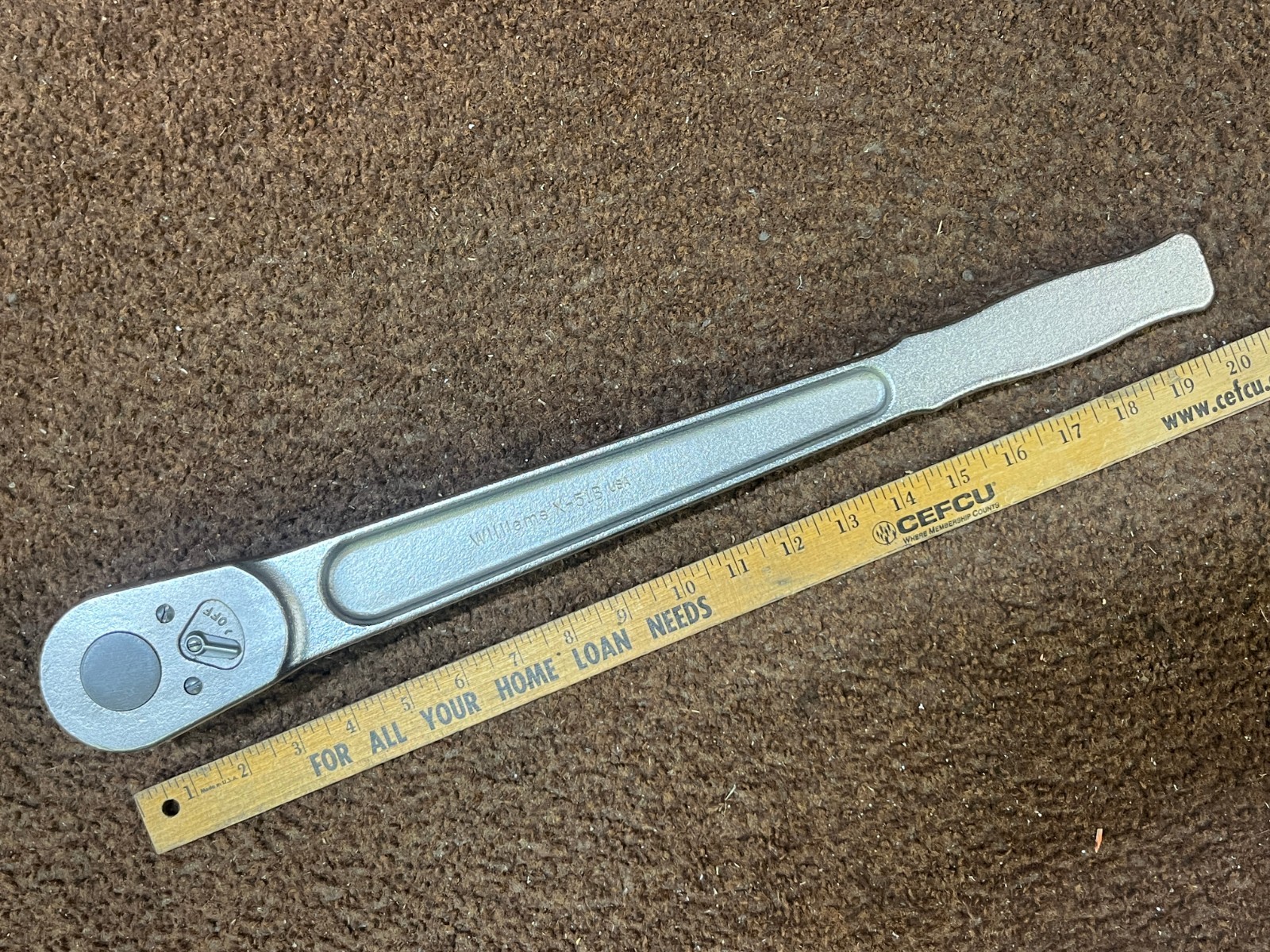 Williams X-51B Professional Grade 1 Inch Drive Ratchet Wrench NICE