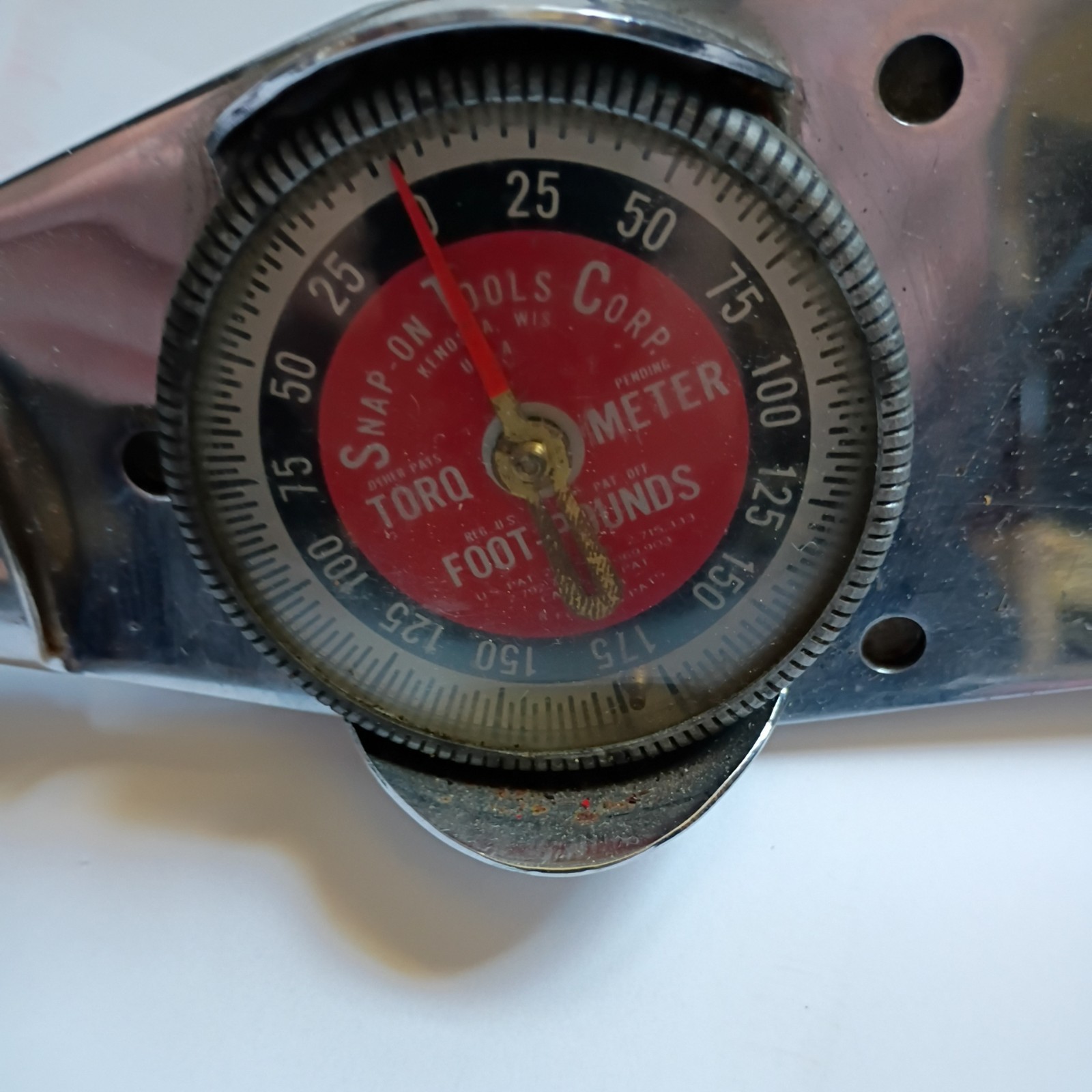 NICE – Snap-on TE 100L Vintage Torqometer 1/2″ Drive Torque Wrench 0 to 100 f/Lb