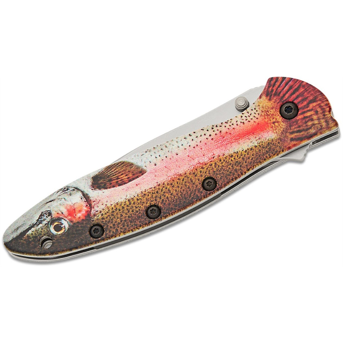Kershaw 1660TROUT Leek Assisted Opening Knife USA Made Trout Edition 14C28N