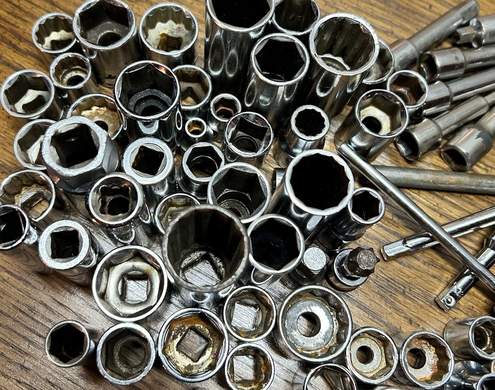 Huge Lot Of Sockets New/Used BluePoint,Wright, SK, Duralast, Evercraft About 100