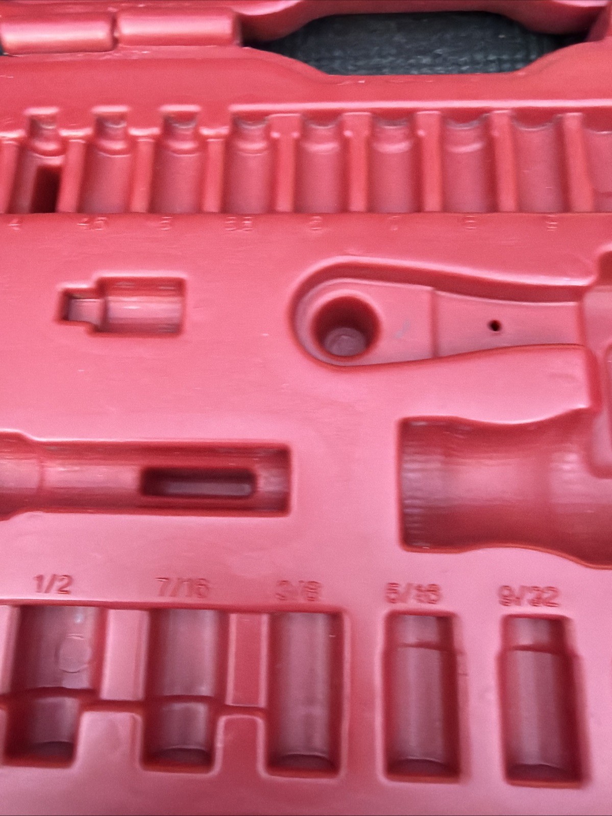 CASE ONLY Sears Craftsman 27pc Max Axess Socket Wrench Set 32818 1/4” Drive