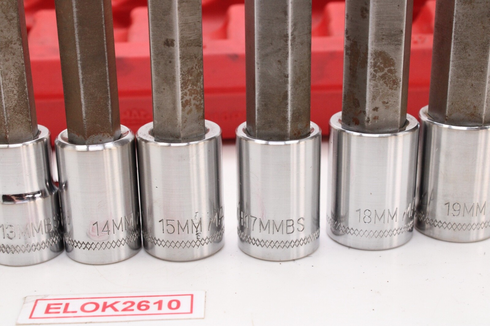 Mac Tools SVHM10P 1/2″ Drive 6mm-19mm 10 Piece Metric Chrome Hex Driver Set USA