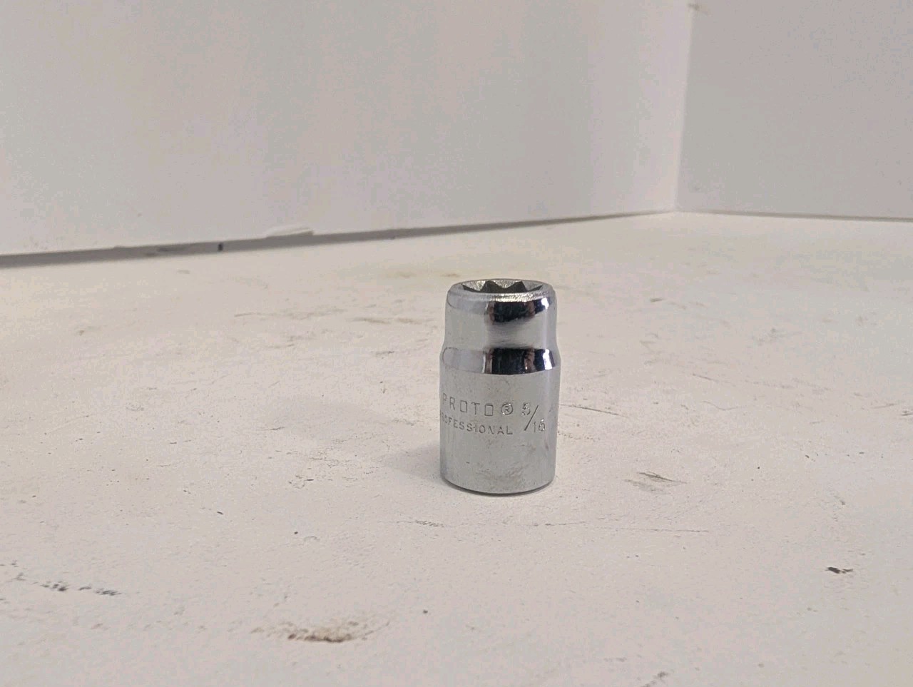PROTO PROFESSIONAL 5210S, 5/16″ SAE, 3/8″ DRIVE, 8-POINT, CHROME SOCKET