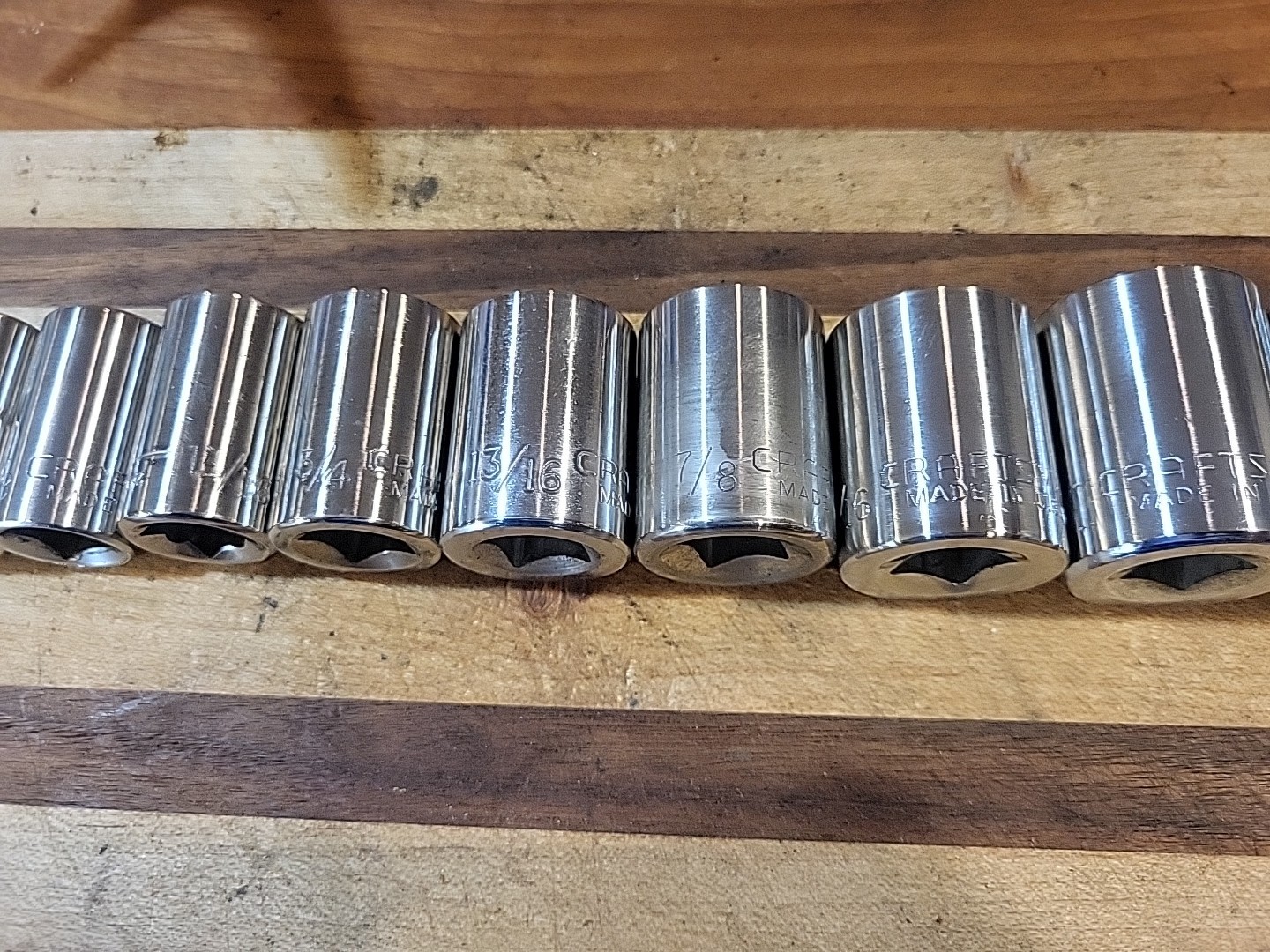 Craftsman 13 Pc. SAE Shallow Socket Set 1/2″ Dr. 12 Pt. 7/16″ to 1-1/4″ 🇺🇸