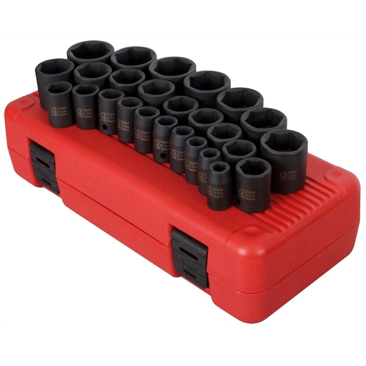 Sunex 2645 26-Piece 1/2″ Drive Metric Impact Socket Set Brand New!
