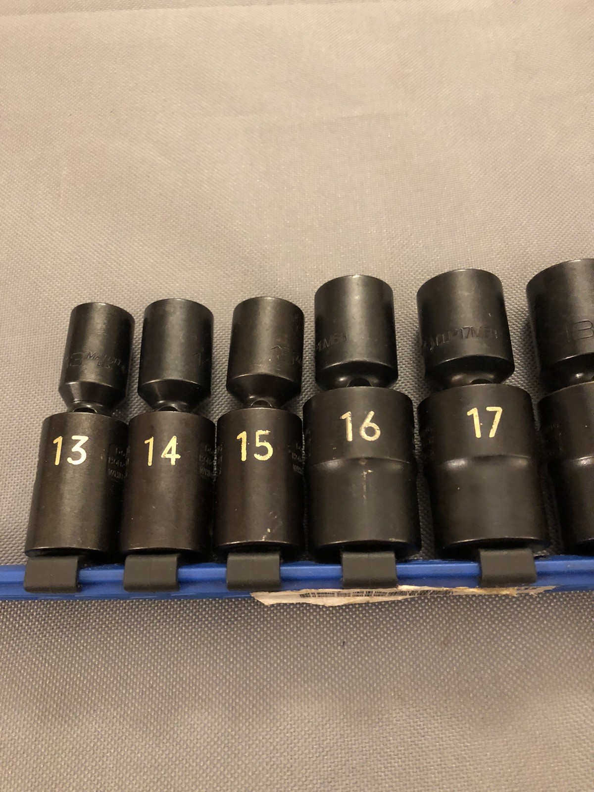 10 PIECE 1/2″ DRIVE METRIC 6 POINT UNIVERSAL IMPACT SOCKET SET – SCUPM106RC