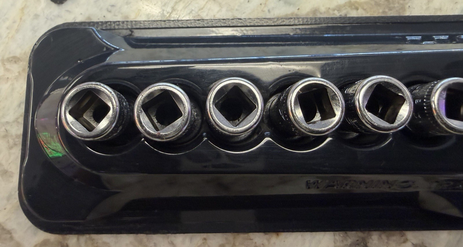 Snap-On Tools TMM 6 Point Metric ¼» Drive Shallow Socket Set of 12 Excellent!
