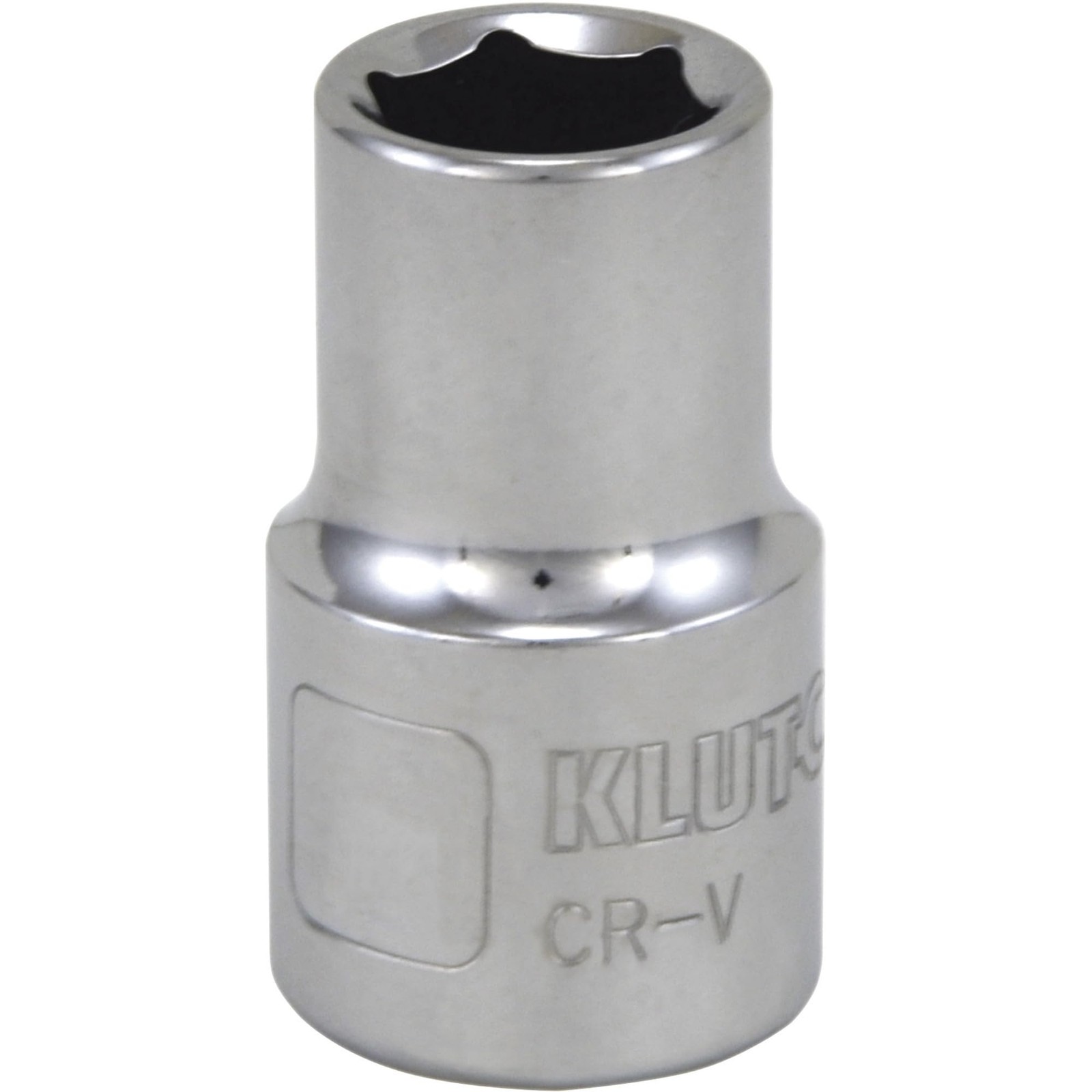 Klutch 1/2in.-Drive Socket, 6-Pt., Metric, 12mm, Chrome Vanadium Steel