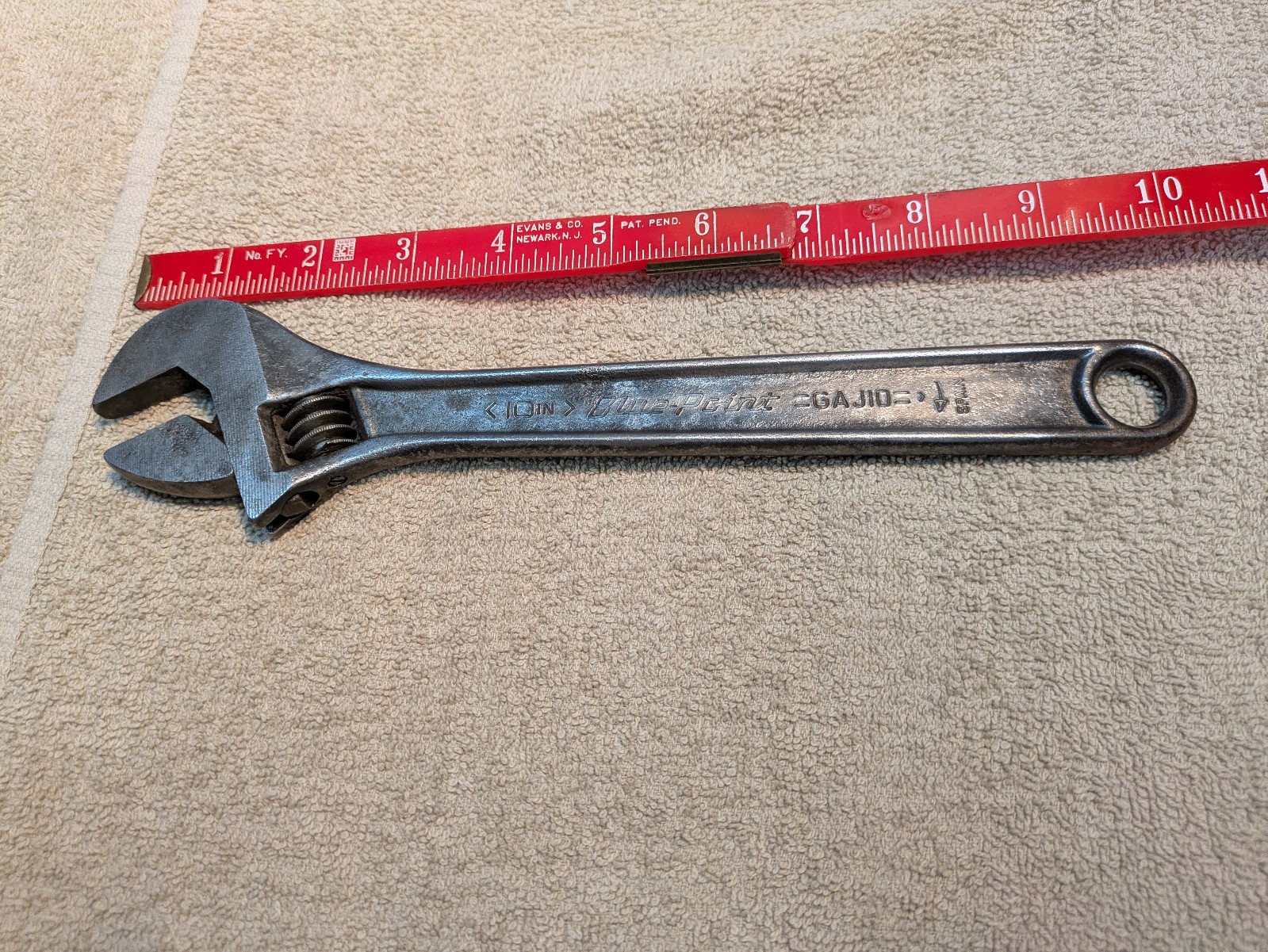 Blue Point 10 Inch Adjustable Wrench GAJ10A 250mm Industrial Black Finish