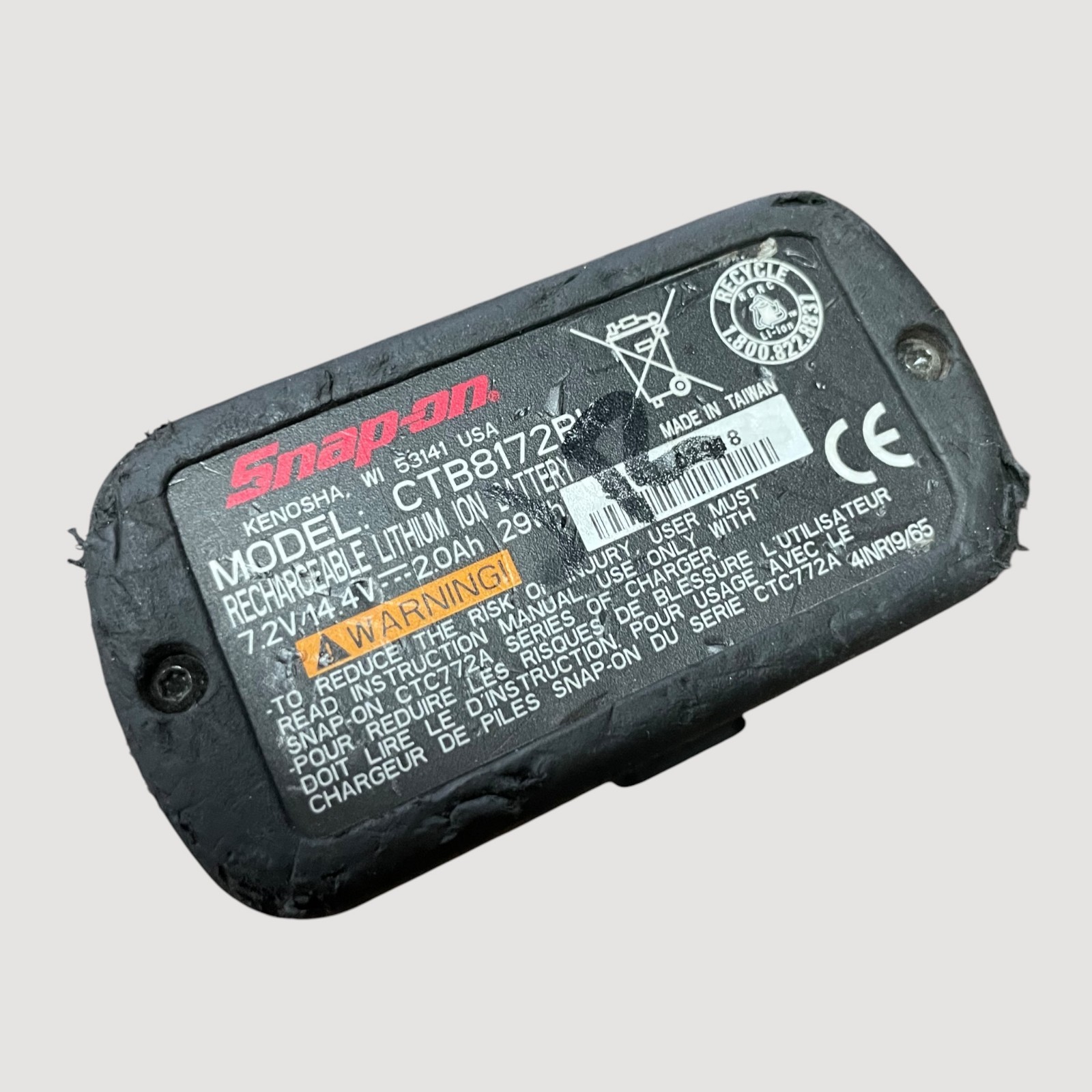 Snap-On CTR862 14.4V 3/8″ 10mm Brushless Cordless Ratchet W/ Battery High Torque