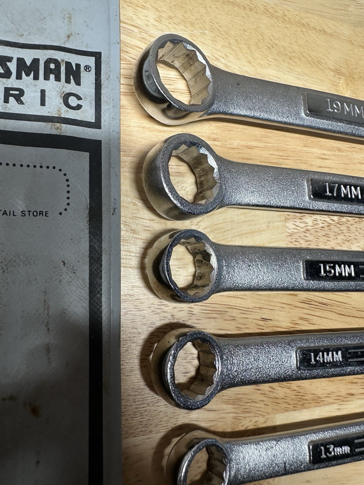 Craftsman USA 8-19mm Metric Wrench Set 4291 9 Piece Missing 6mm