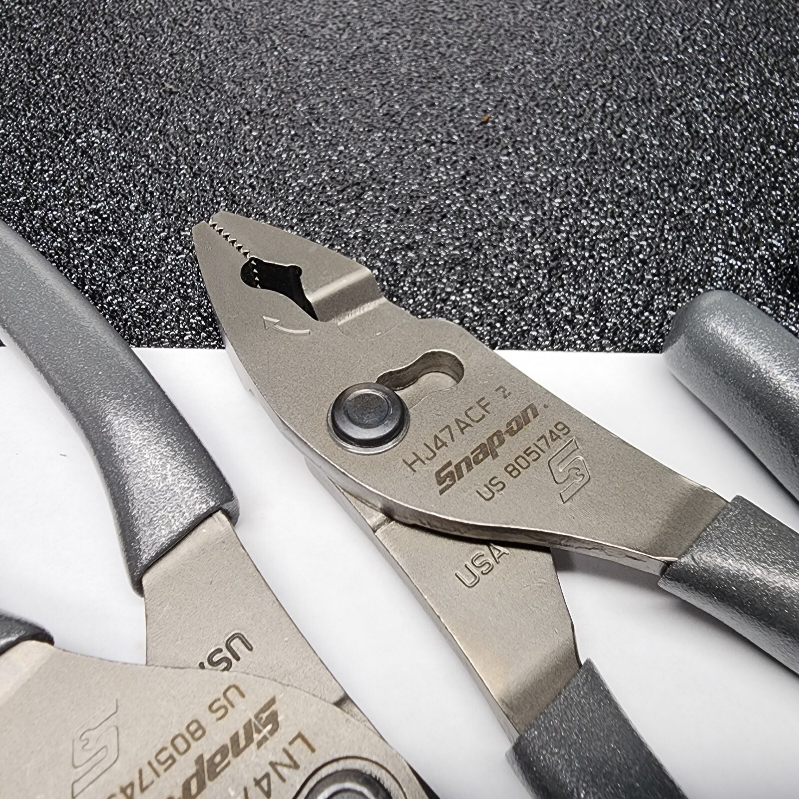 Snap-on Tools USA NEW 5pc DARK TITANIUM Combo Plier & Cutter Lot Set LN47ACF