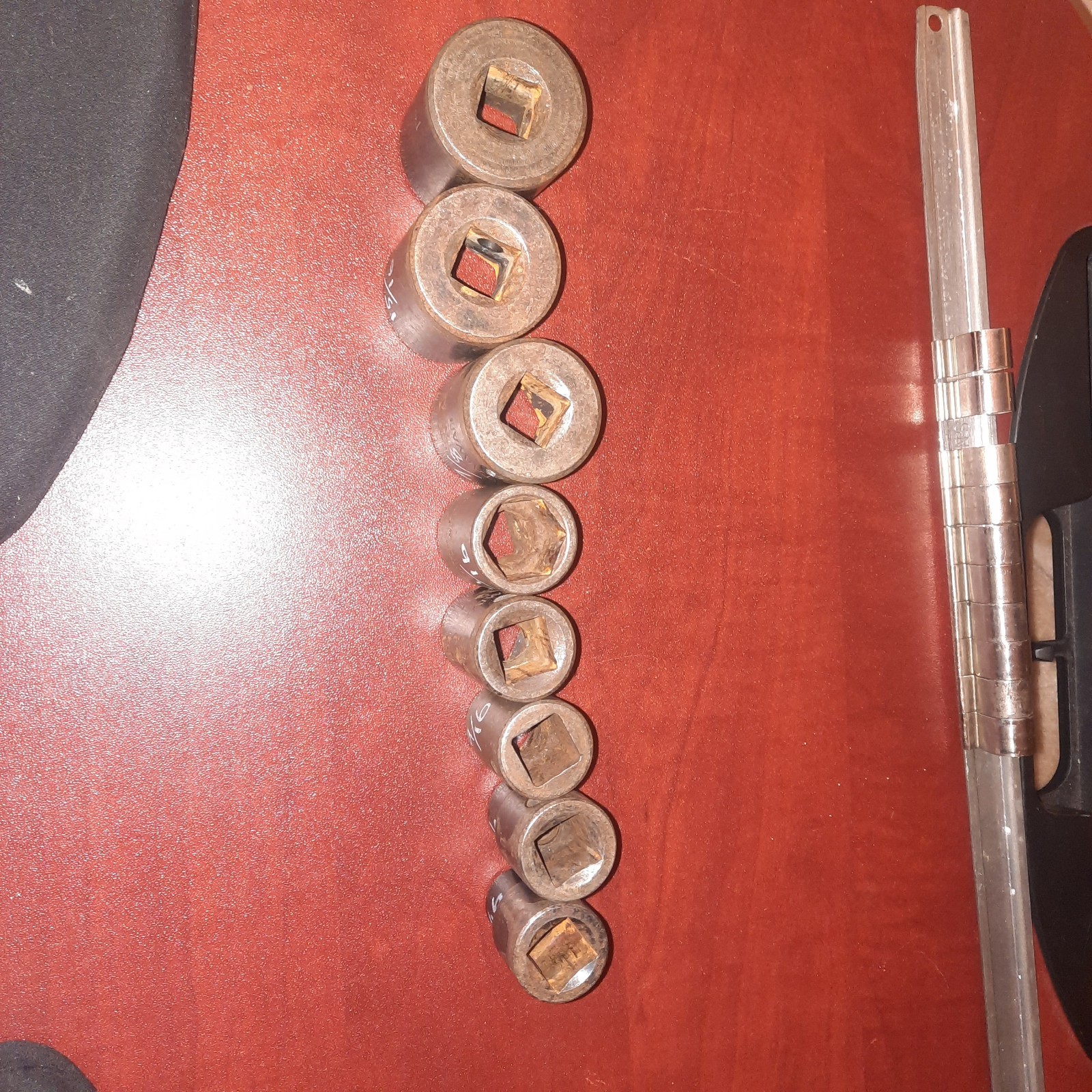 Unbranded 1/2 Dr SAE Impact Sockets. 8 PC. 1″ To 7/16. Missing 13/16 & 3/4.