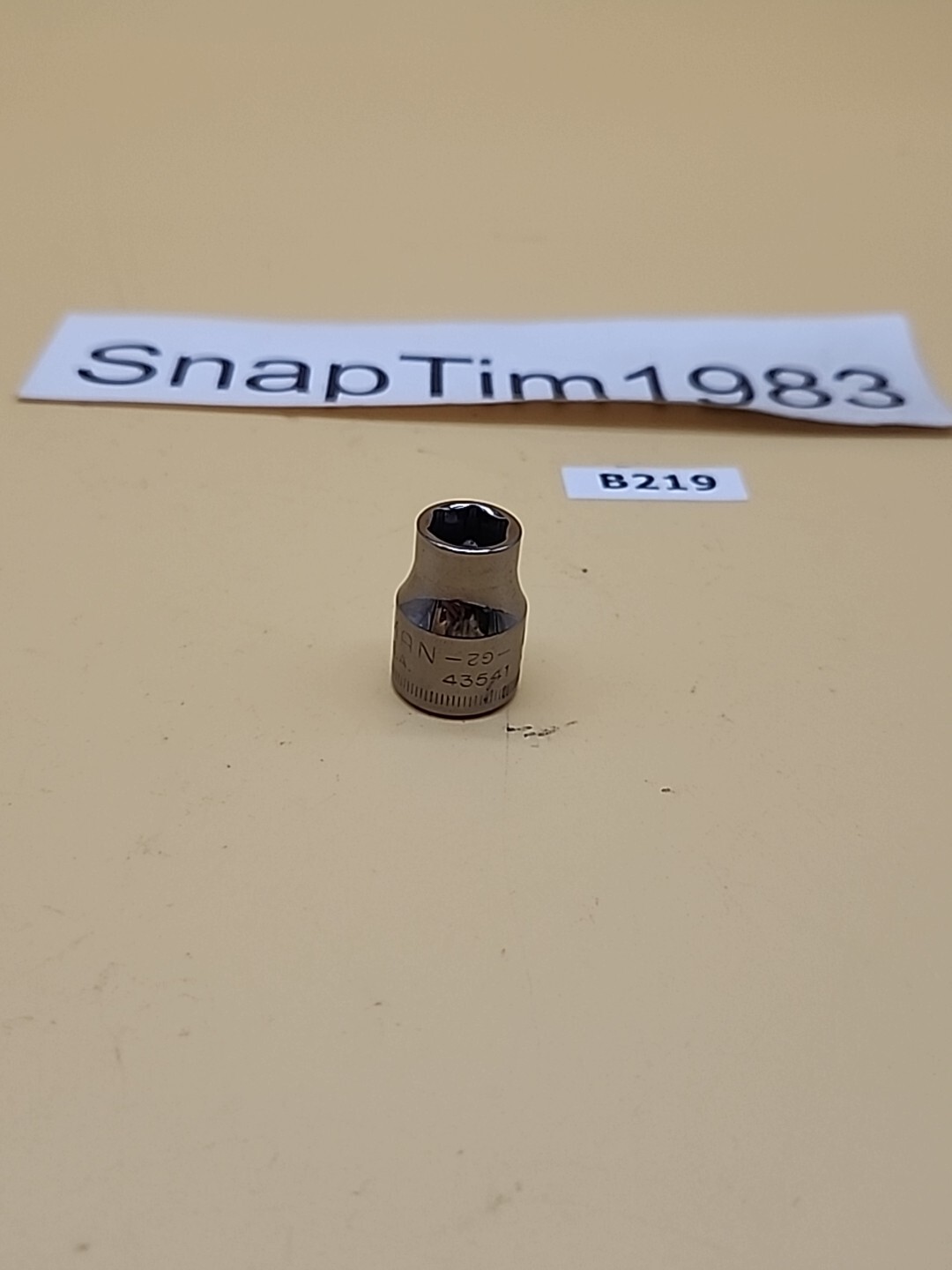 Craftsman Tools Vintage NEW 9mm 6 Point 3/8″ Drive Shallow Socket G2-43541 USA
