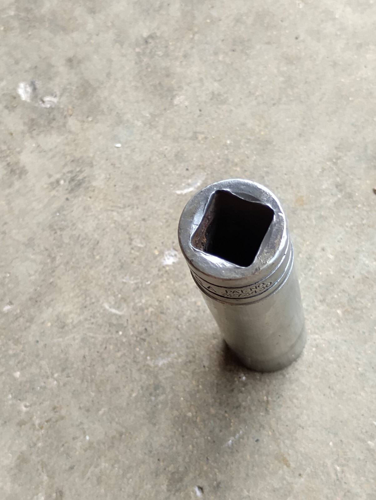 Vintage Snap On S-201 5/8 Extra Deep 12pt 1/2 Drive Chrome Socket USA Tool