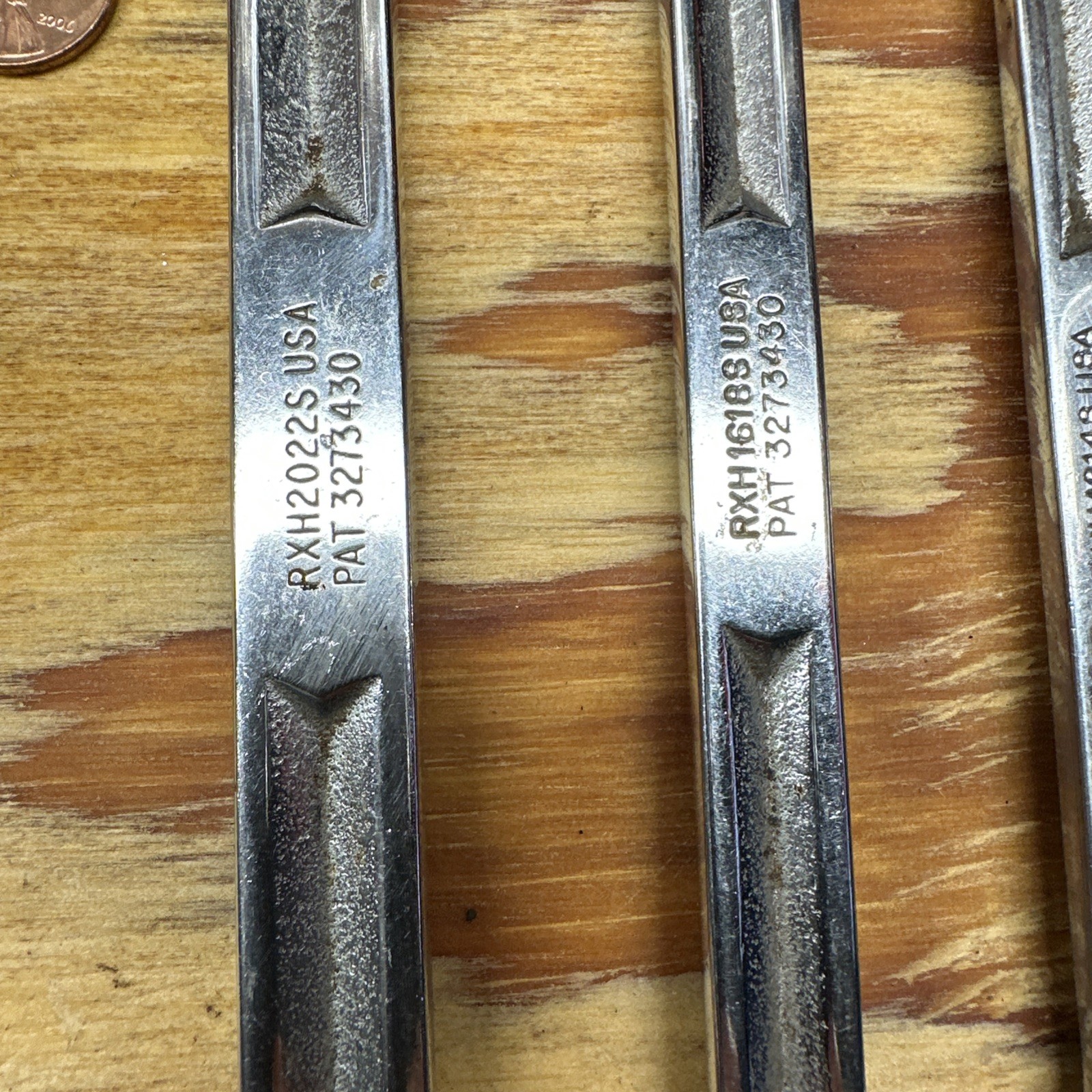 SNAP-ON RXH 4 PC SAE 6 POINT FLARE NUT LINE WRENCH 3/8″ – 11/16″ USA !!