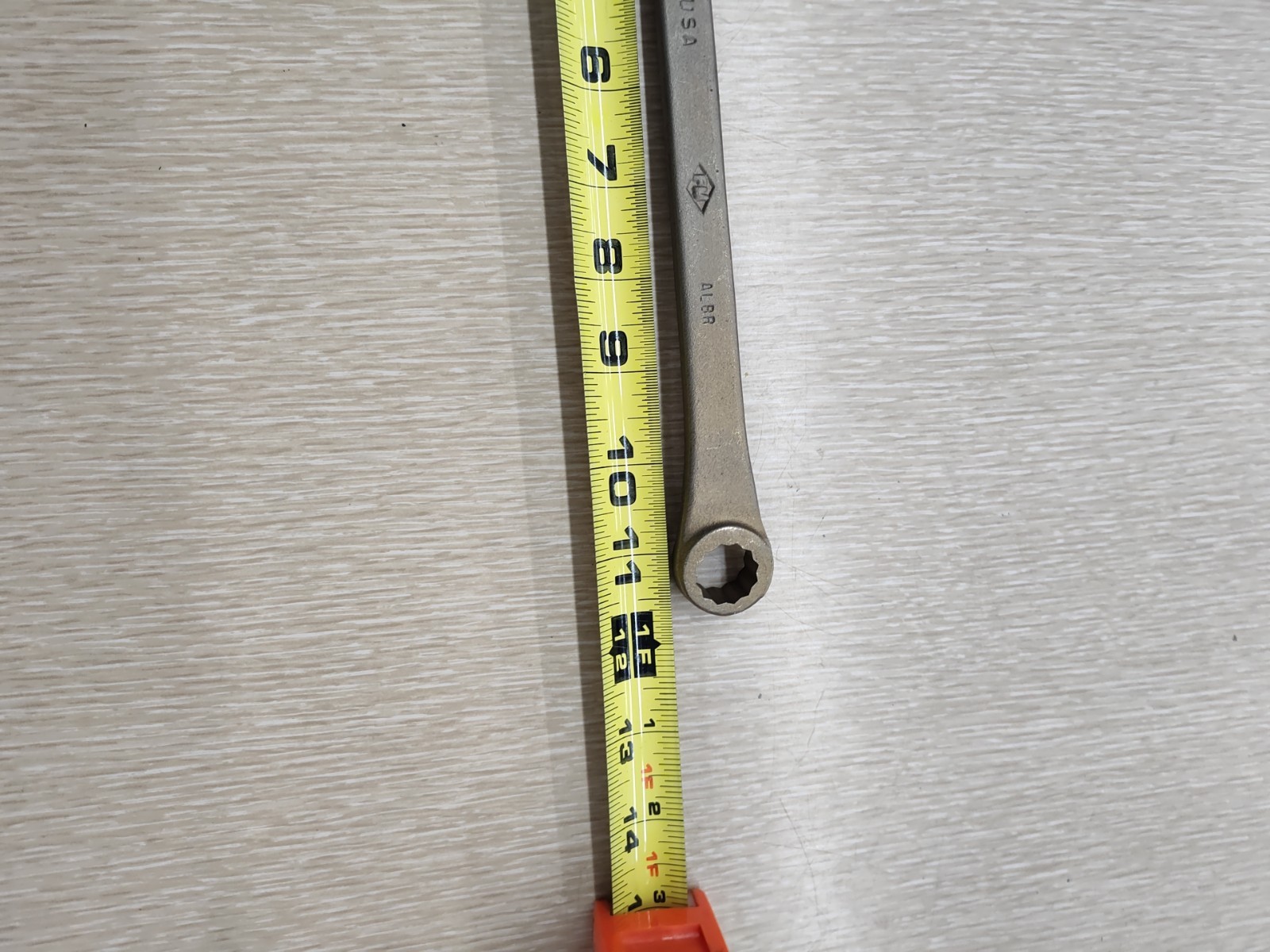 AMPCO W-3150 Box End Wrench: Natural, 9/16 in_5/8 in Head Size