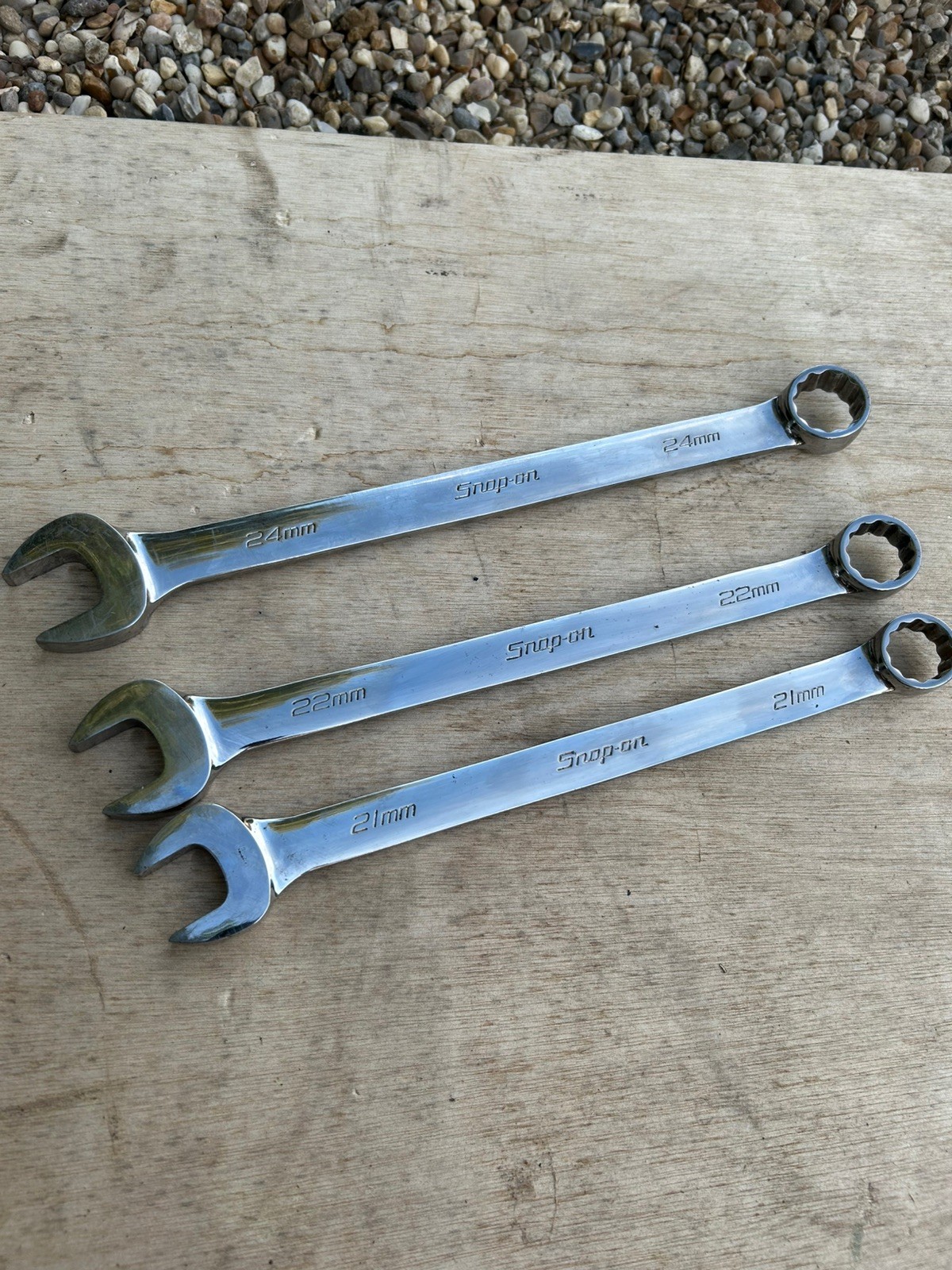 Snap On Tools USA 21, 22, 24mm Combination Spanner