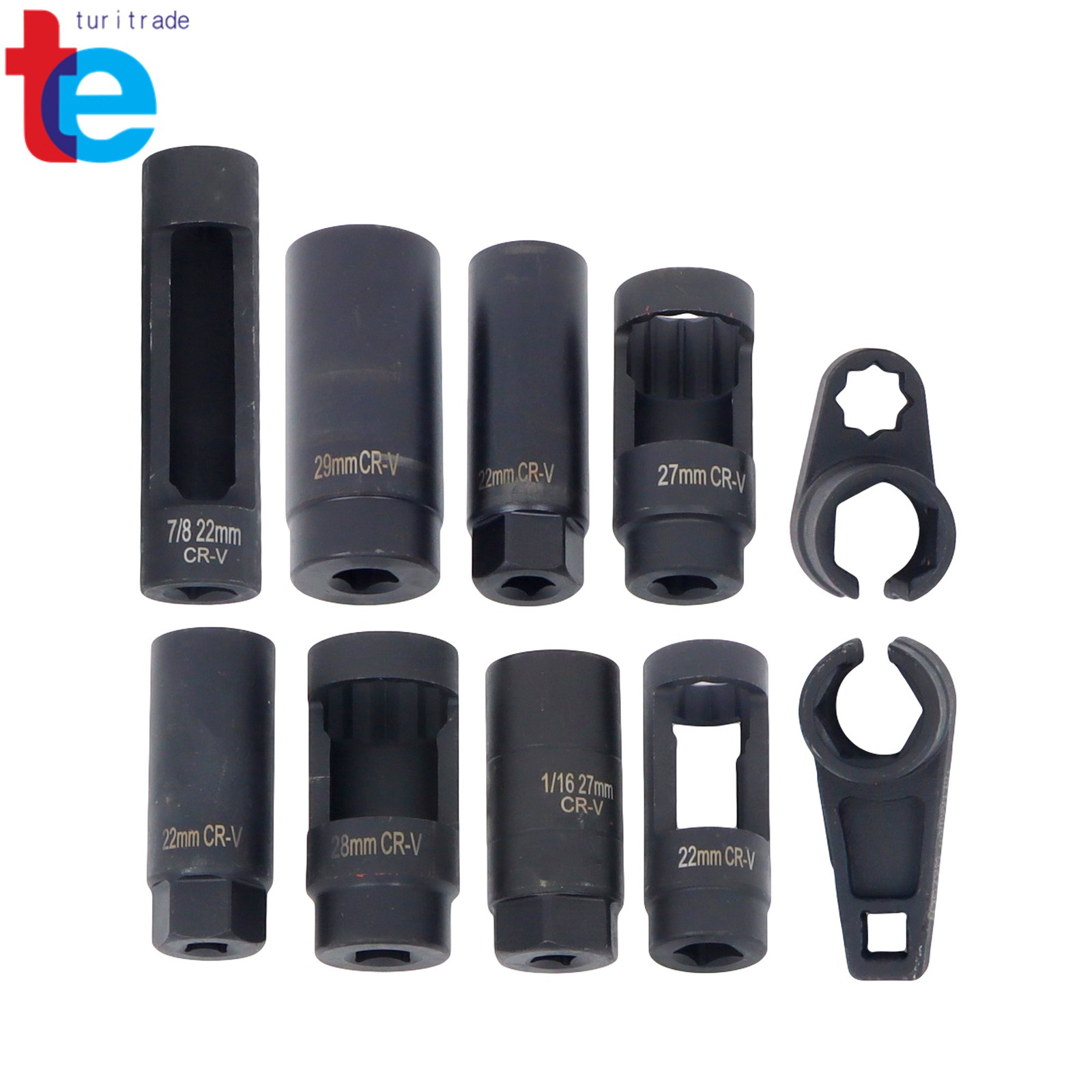 10Pcs Oxygen Sensor Socket Set Sensor Oil Pressure Sending Unit Removal Tool
