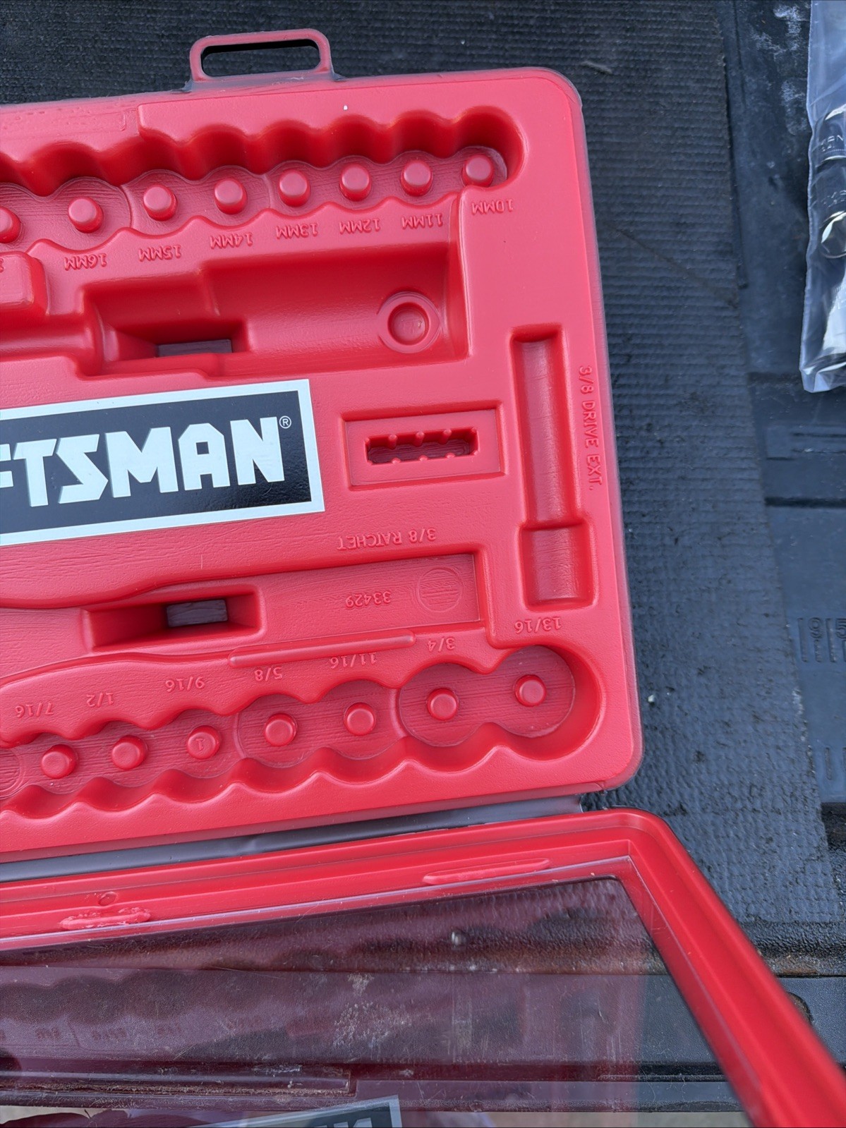 Sears Craftsman USA Nos CASE ONLY for 29pc Socket Set 33429 Metric SAE 3/8”