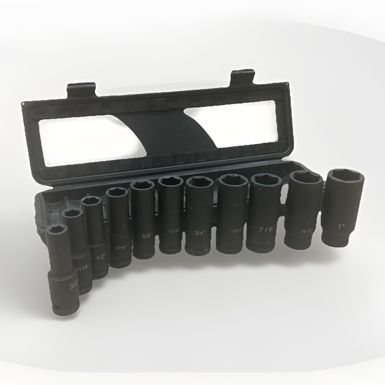 24pcs SAE & MM (Metric) 1/2″ Drive 6pt. Air Deep Impact Sockets Set
