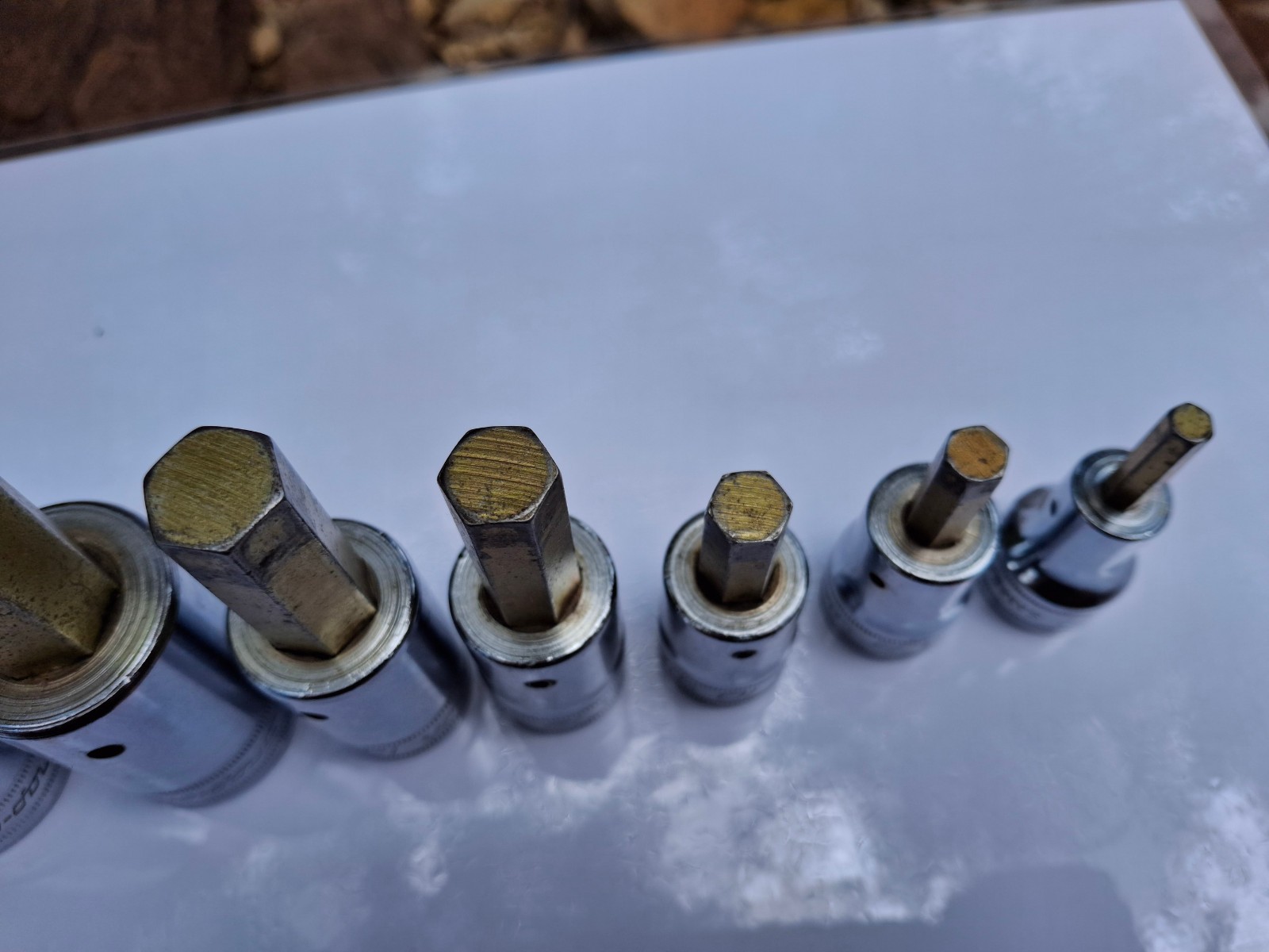 Snap-On 7-pc 1/2” Drive Hex Bit Sockets 6mm SAM6A – 19mm SAM19 Used Nice!
