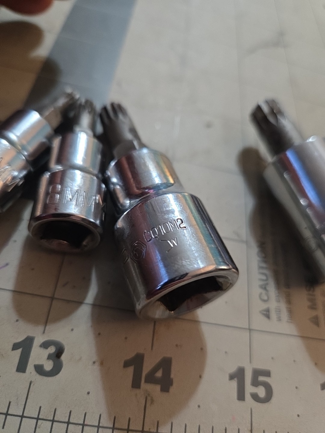 4 Matco Tools 12 Spline 3/8″ & 1/2″ Drive Triple Square Bit Socket 6,8,10 12mm