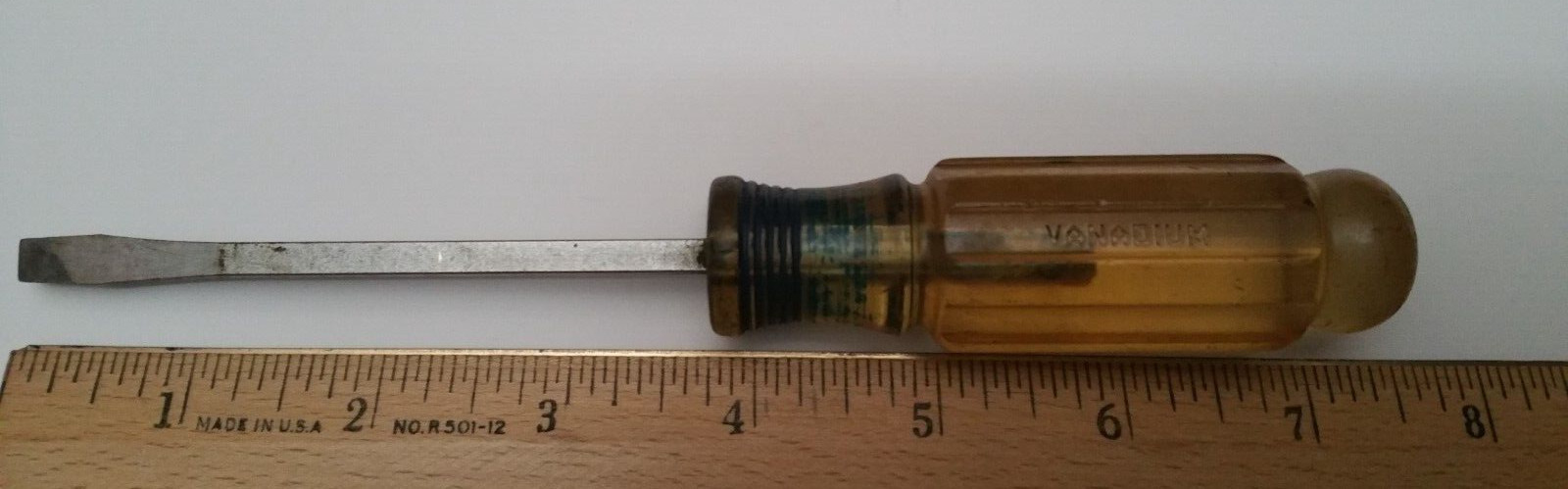 Craftsman 3/16″ Flat Head Slotted Screwdriver Vanadium Forged G 7-1/4″ Long