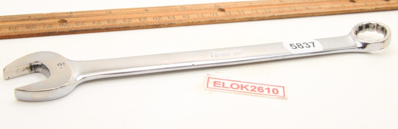 Snap-on OEXM180 18mm 12 Point Metric Combination Wrench 9-3/8″ Chrome USA