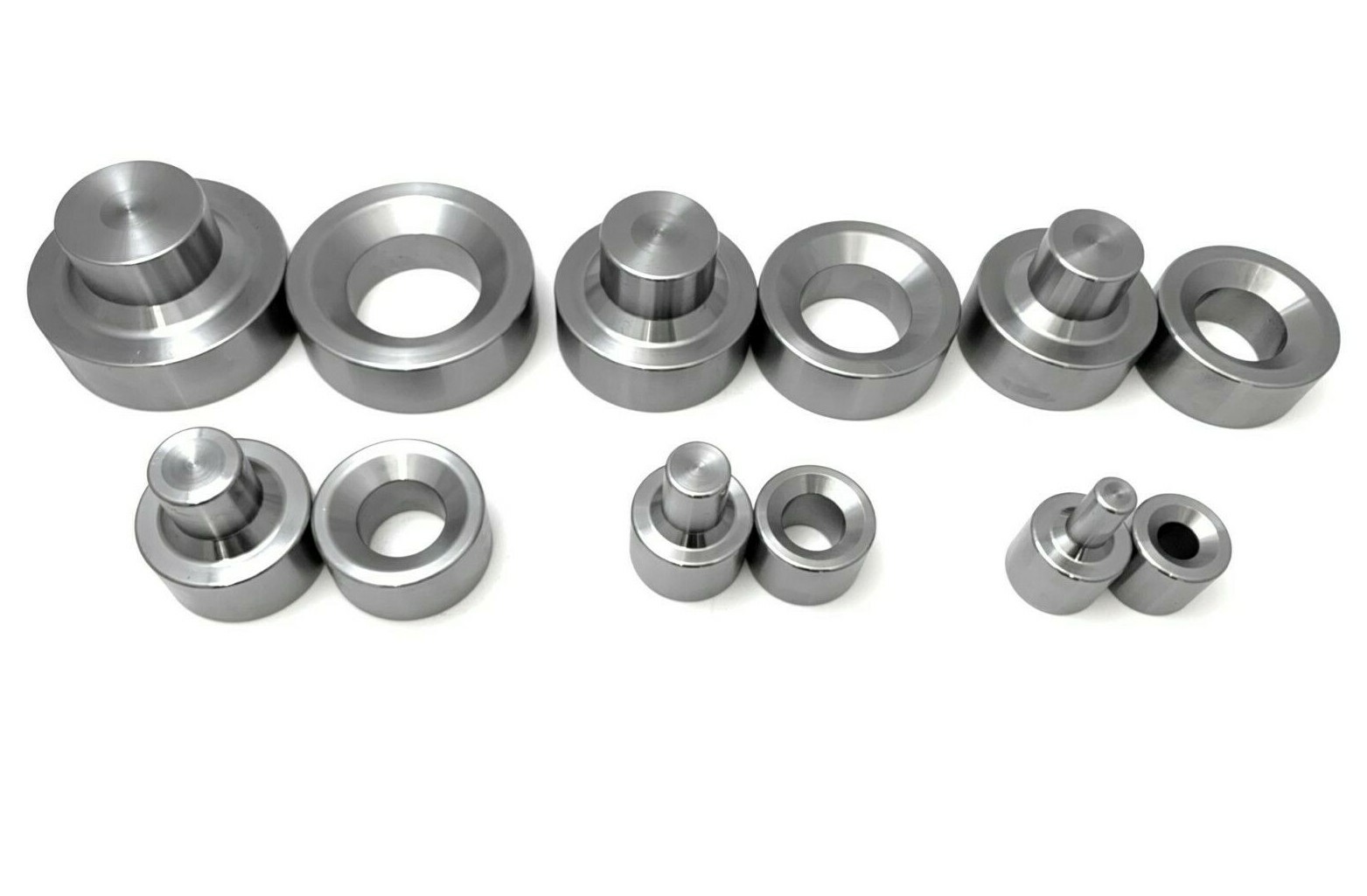 Dimple Dies Set 6 PC HD Tool Steel 1/2″ 3/4″ 1″ 1 1/4″ 1 1/2″ 1 3/4″ Best Sizes
