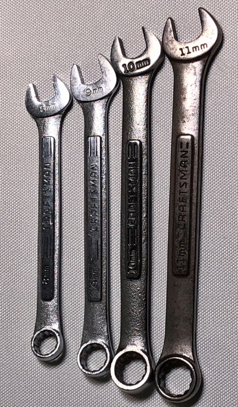 CRAFTSMAN Metric 12PT Combination Wrench Set (4-pieces) 8mm-11mm -VA- U.S.A.