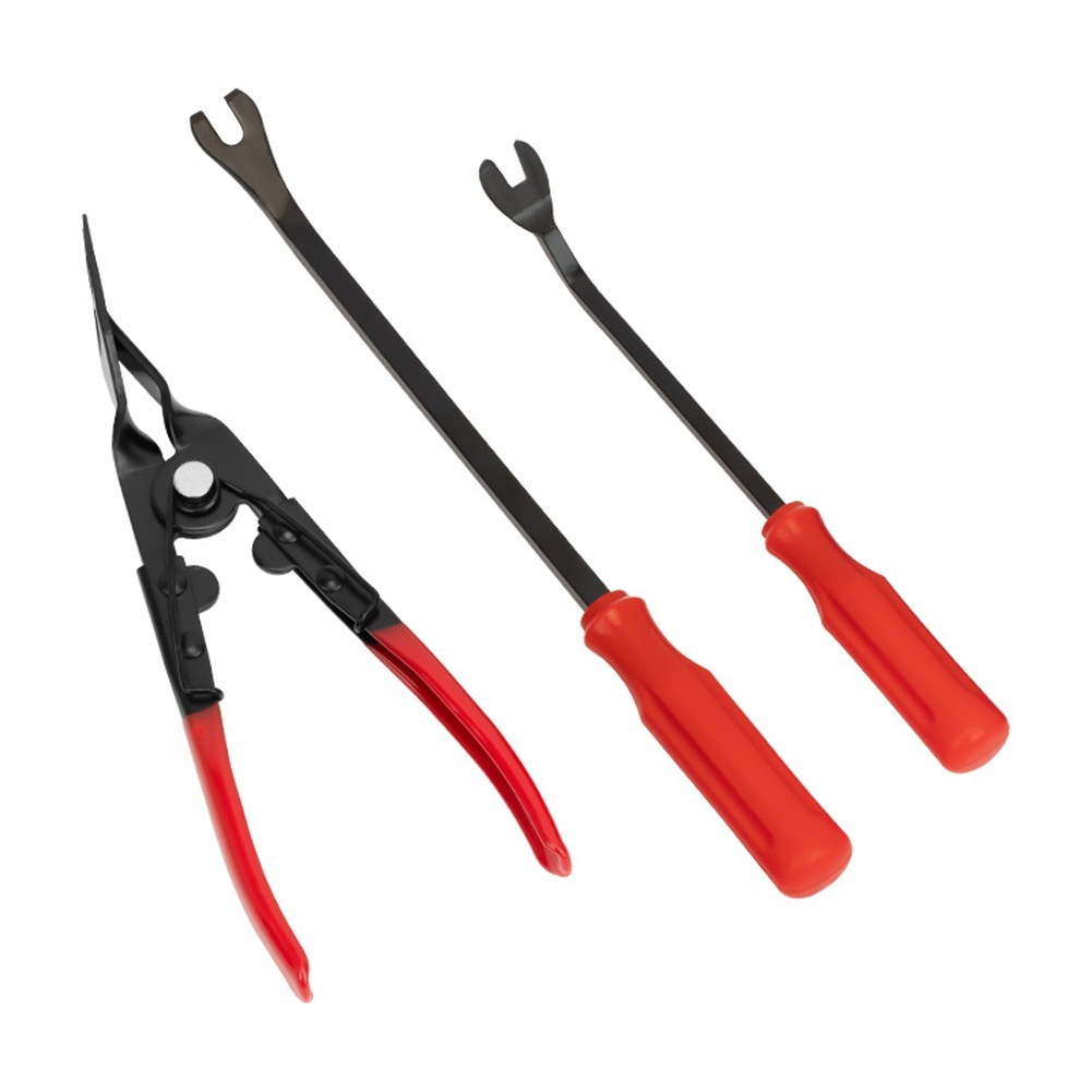 Stainless Steel Car Clip Removal Tool Set 4PCS for Door Panel Trunk Use