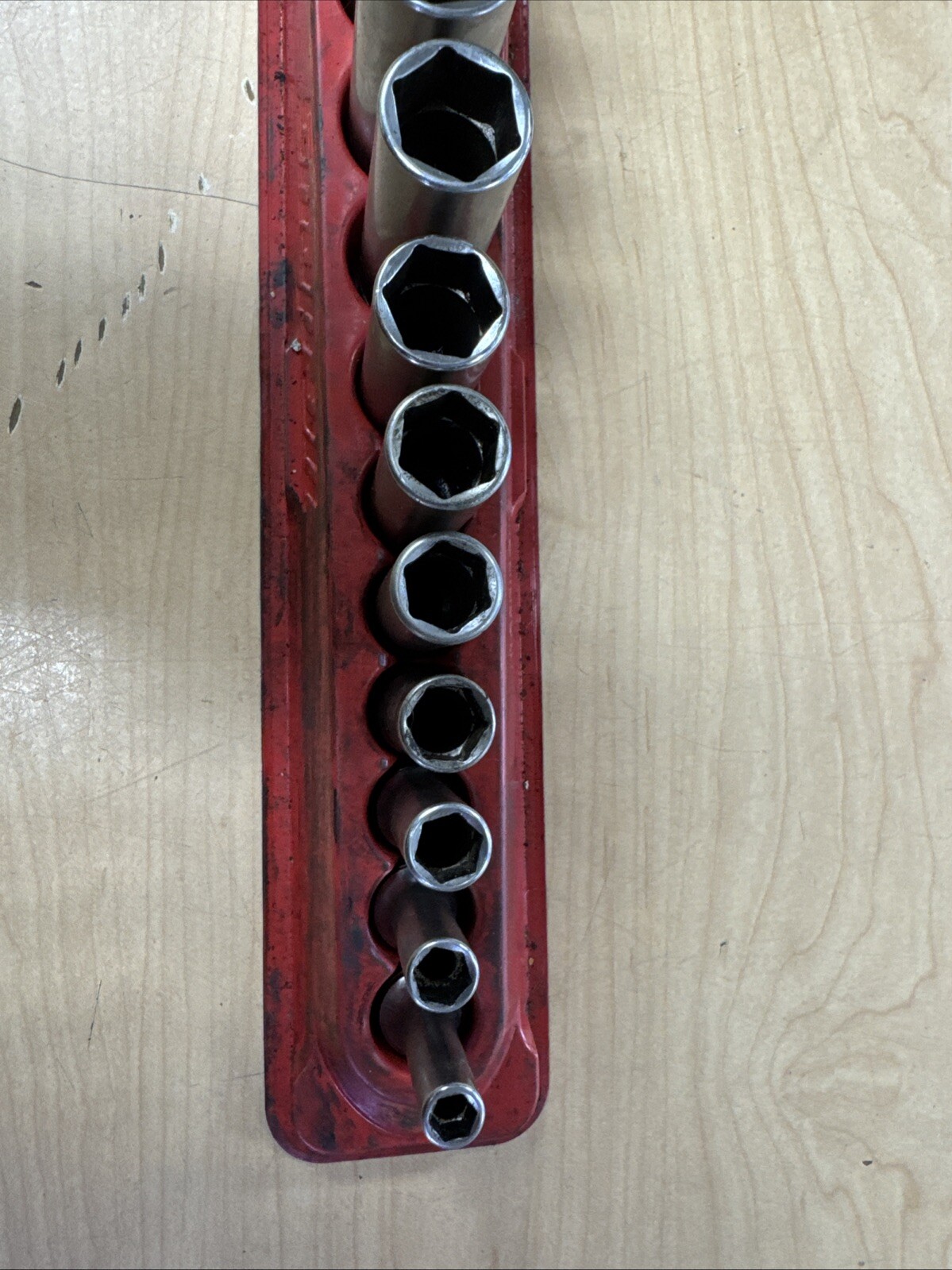 Snap On SAE Deep Socket Set 3/8″ Drive 6 Point 11pc W/ Magnetic Tray 211SFSY