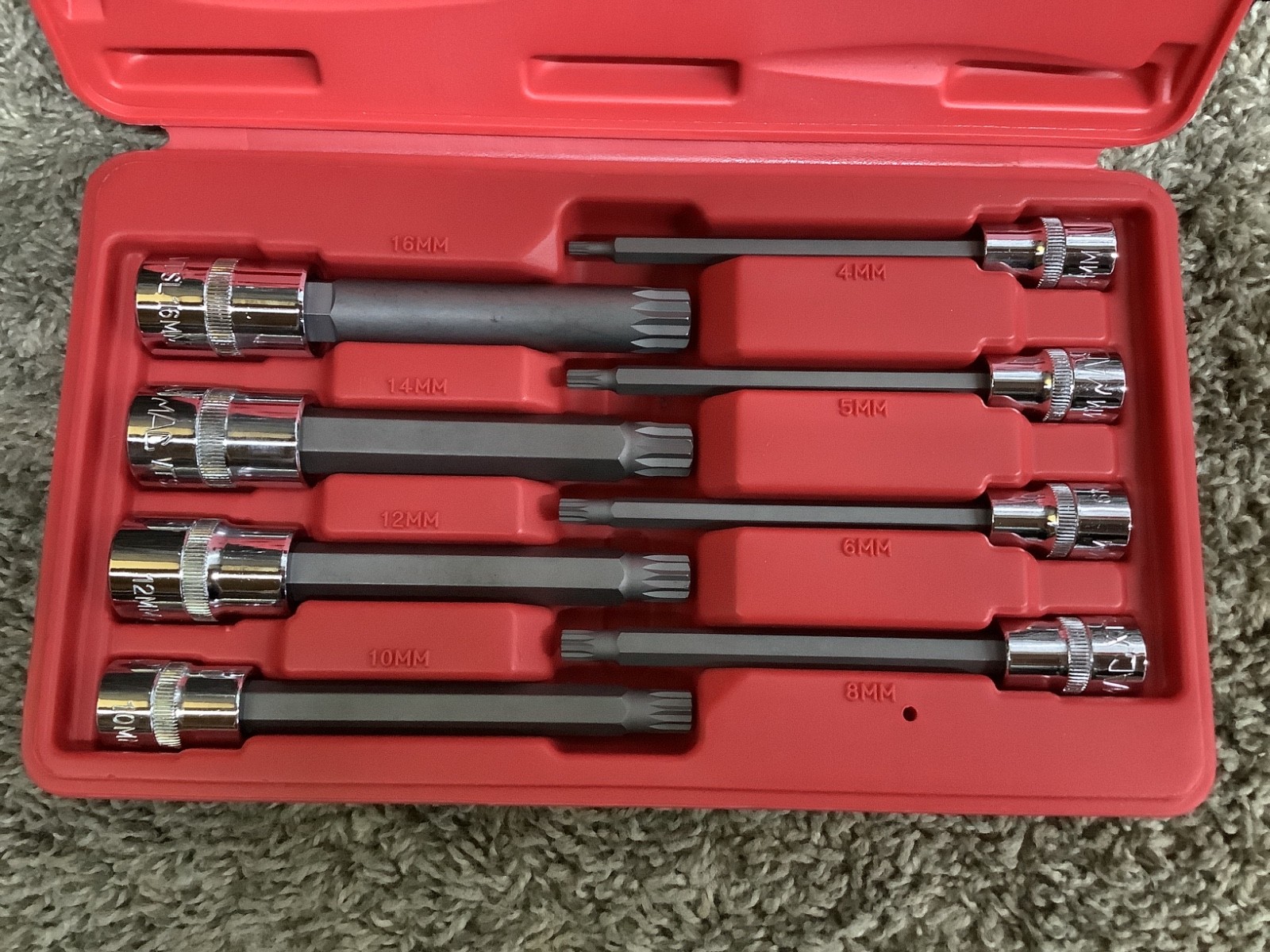 Mac Tools 8 PC Long Metric Triple-Square Driver Set SXVMTSL8B