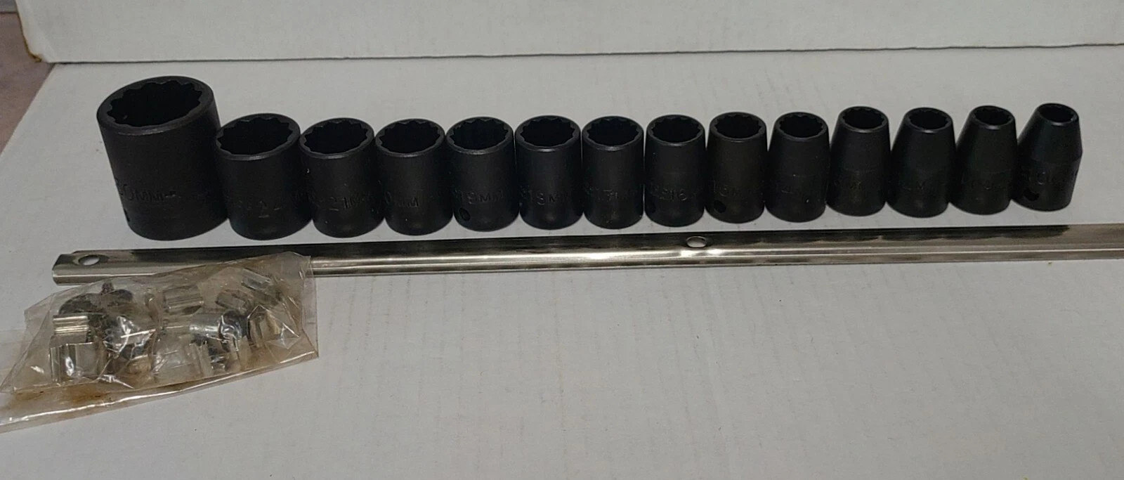 Proto 1/2″ Drive 12 Point 14 Piece Metric Impact Socket Set JCUS11102 New in Box