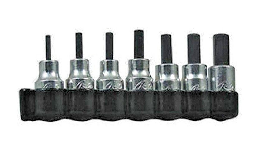 LISLE Socket Set 7 pc Allen Hex Chrome USA 13600