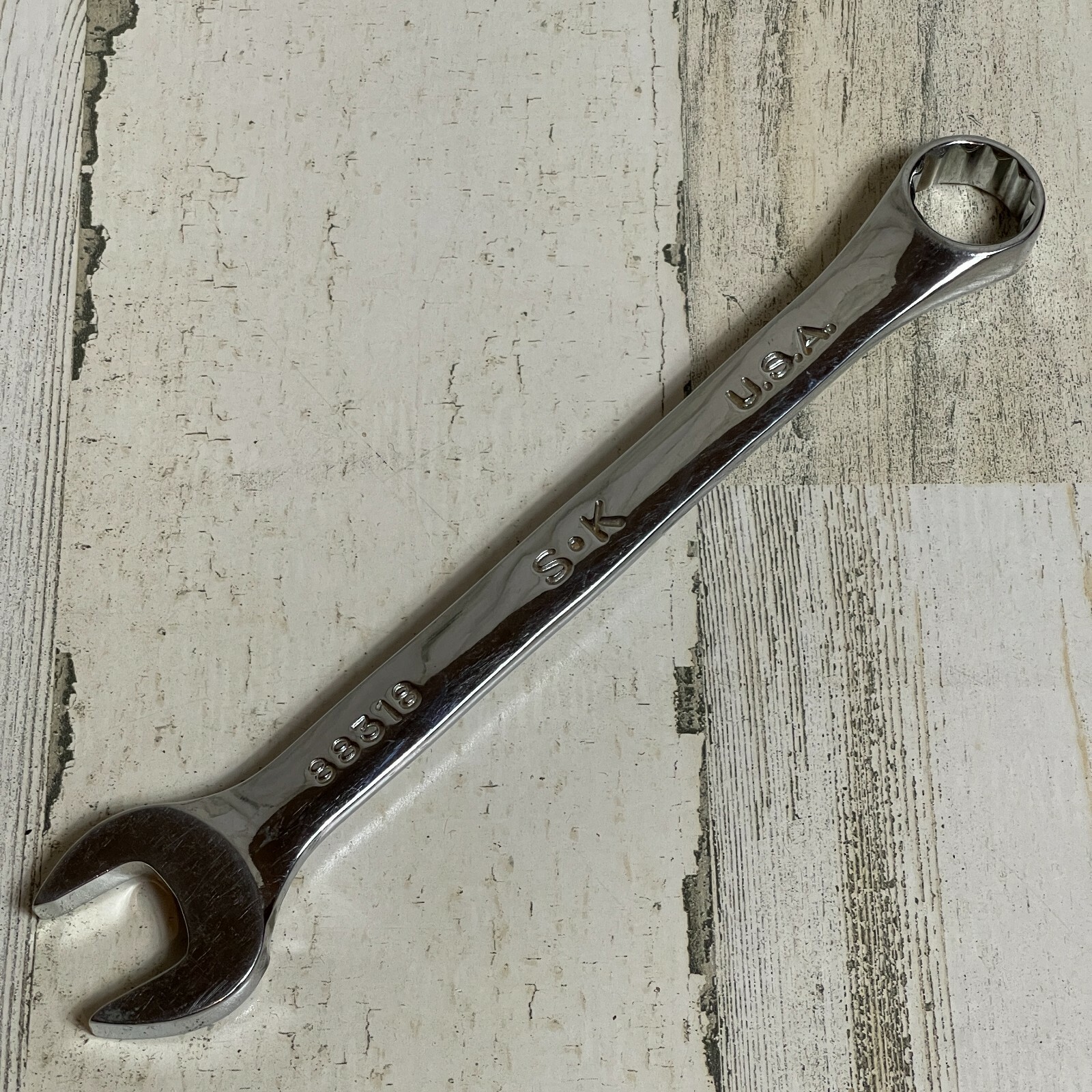 SK Tools 18mm Metric Combination 12 Point Wrench 88318 Chrome Made In USA