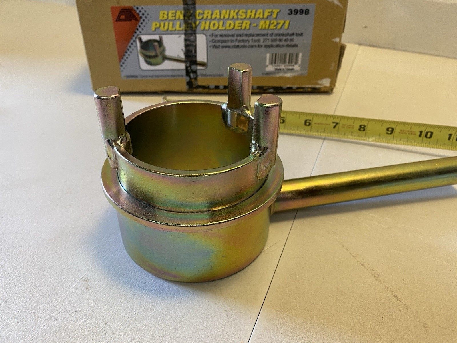 New Benz Crankshaft Pulley Holder CTA Tools M271 Open Box 3998 Made In USA