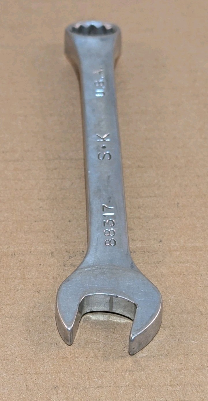 SK Professional Tools 88317 17mm Metric Combination Wrench 12-Point SuperKrome